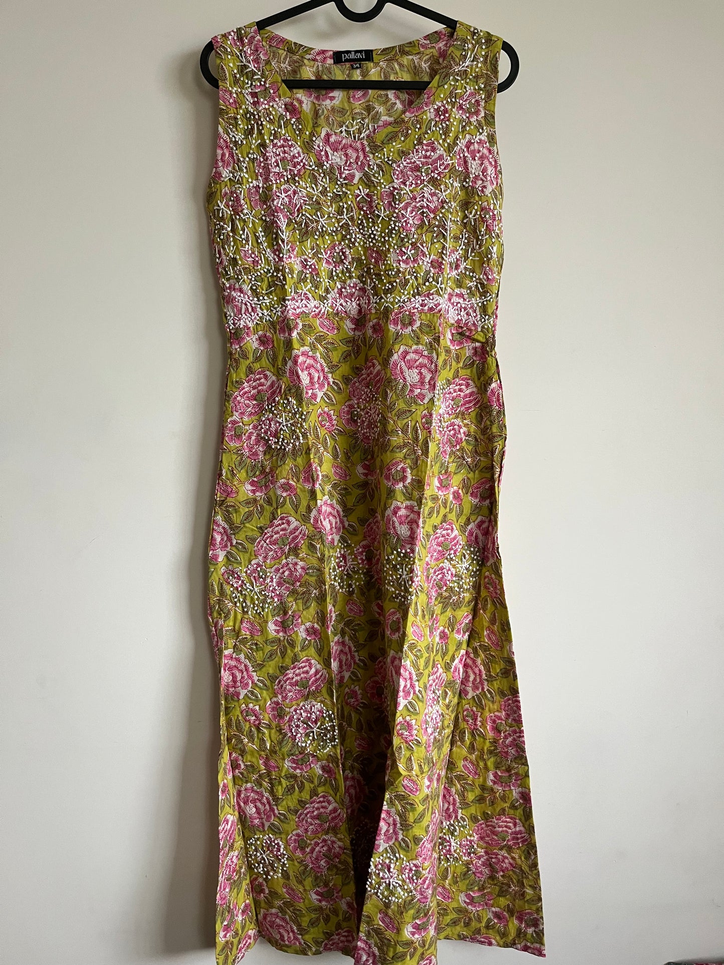 Sleeveless A-line Dress - Pinkcurrent