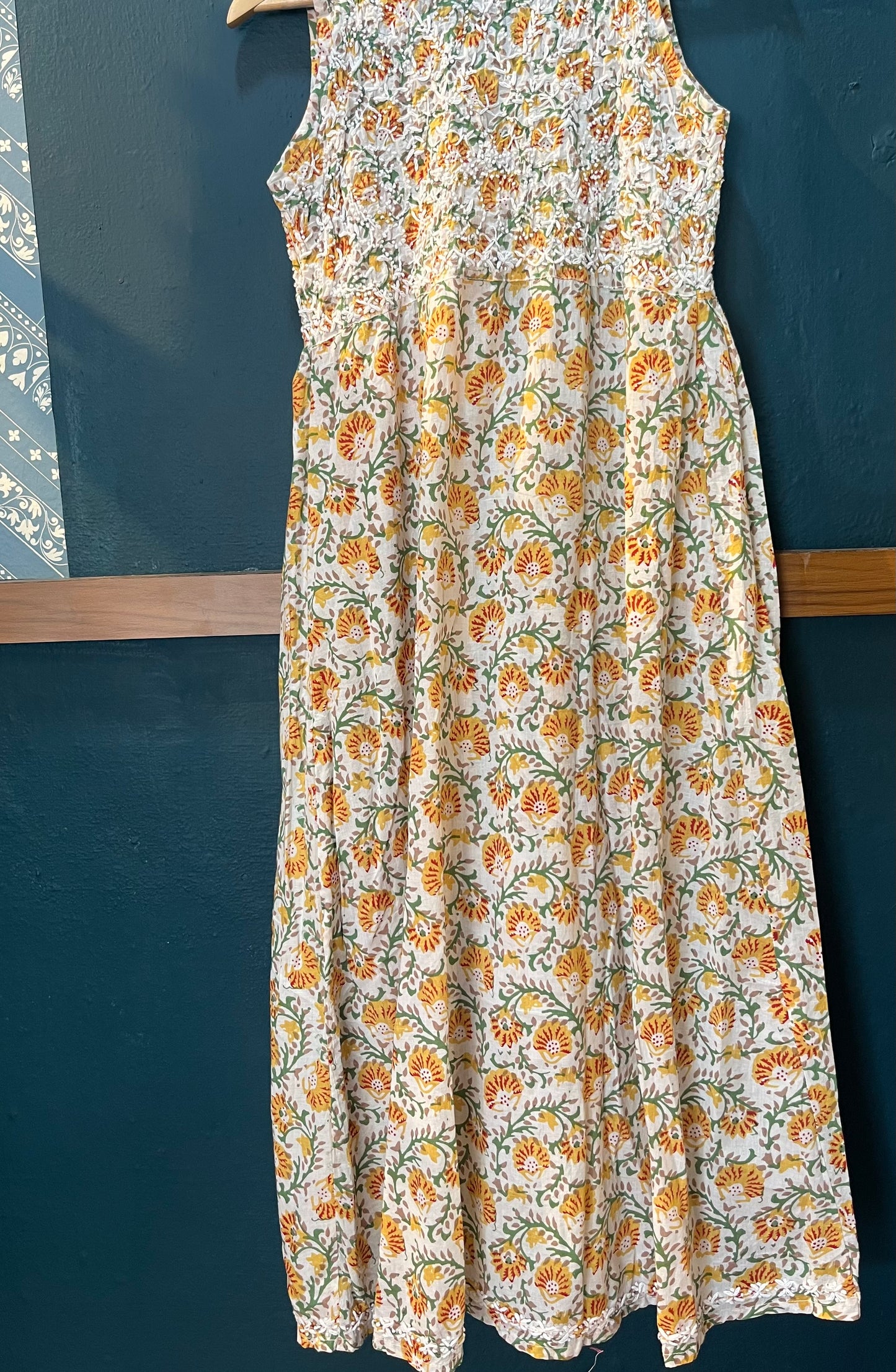 Sleeveless Aliya cut dress (with work on front and back) PRE-ORDER - Maya