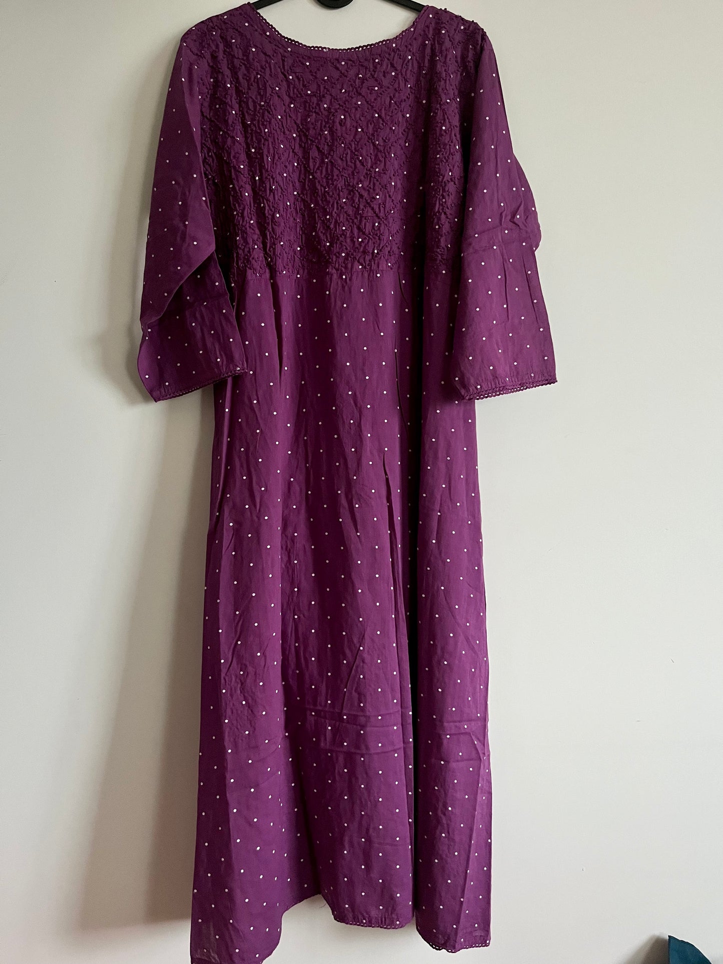 Angrakha - Purple Polka dots
