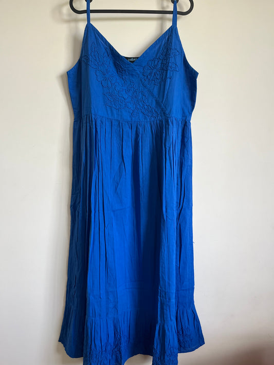 Garden whispers  Dress - Royal blue