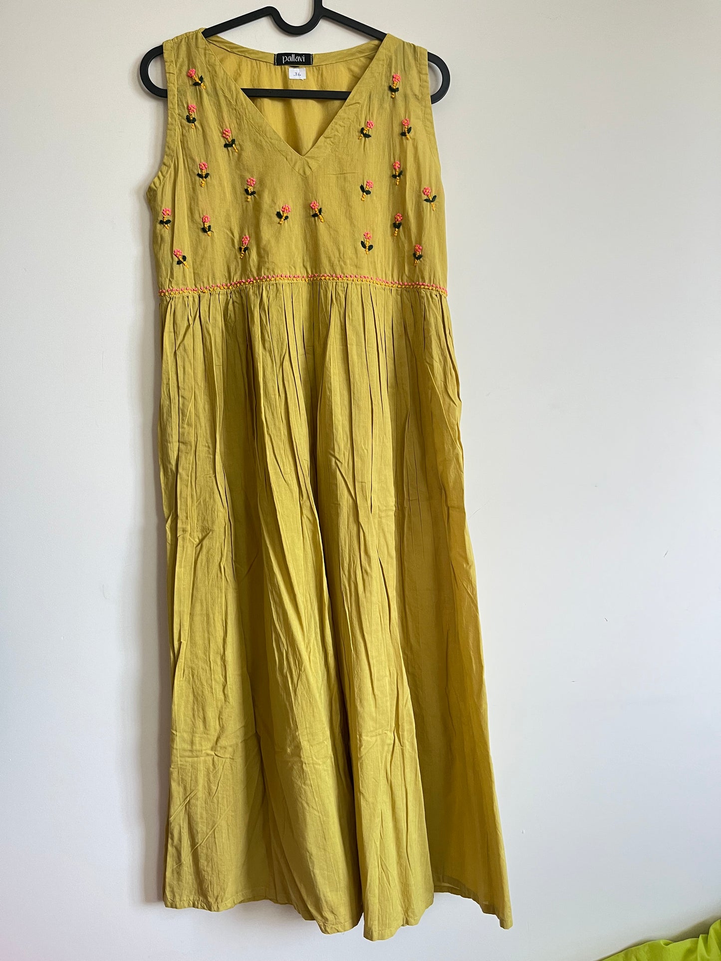 Blush and Bloom  Dress PRE-ORDER- Lime Yellow