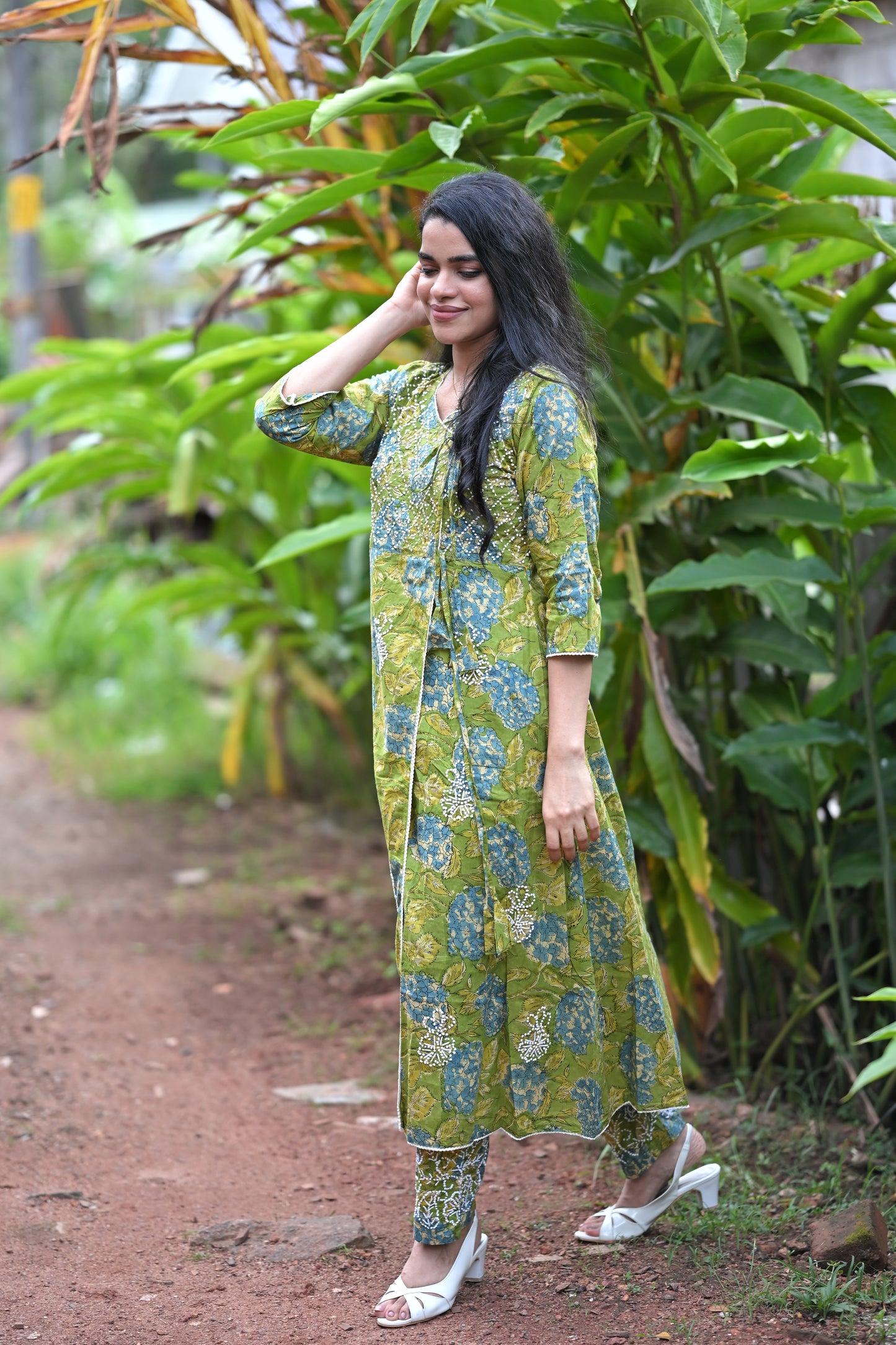Angrakha Kurti and pant PRE-ORDER - Bluebelle