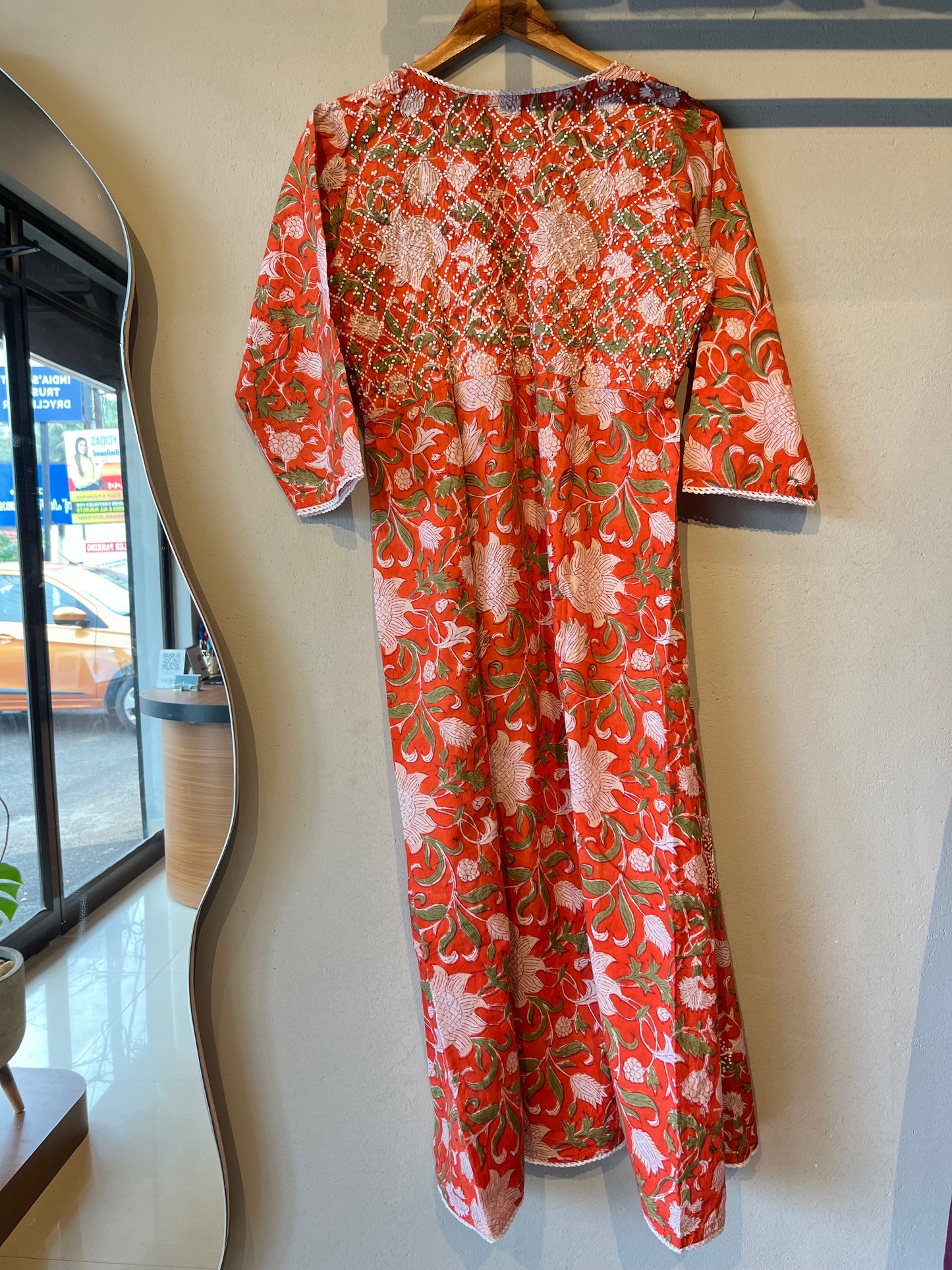 Angrakha - Floral Orange