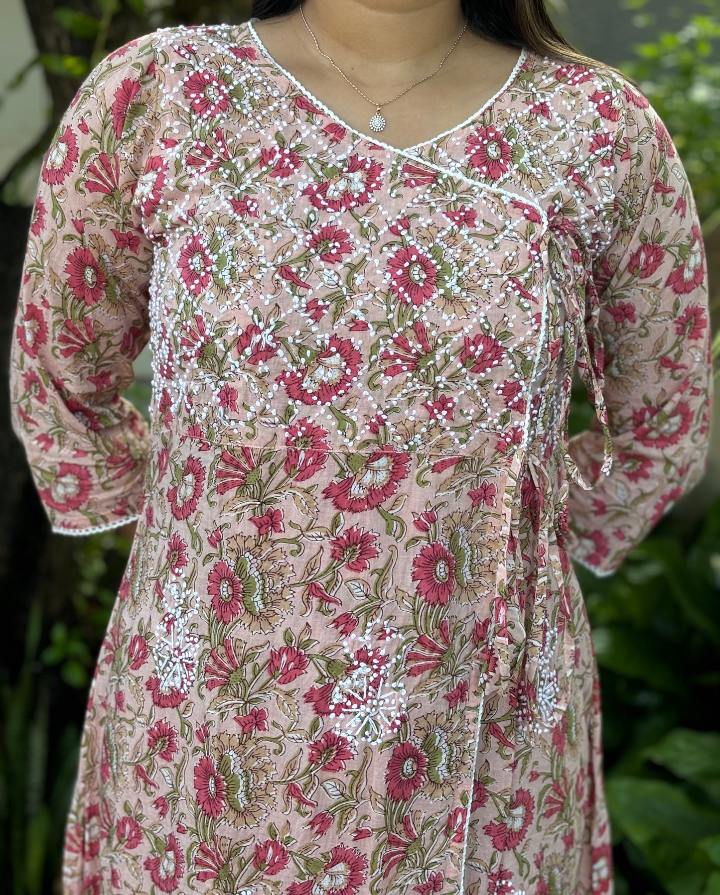 Angrakha Kurti and pant PRE-ORDER - Mili