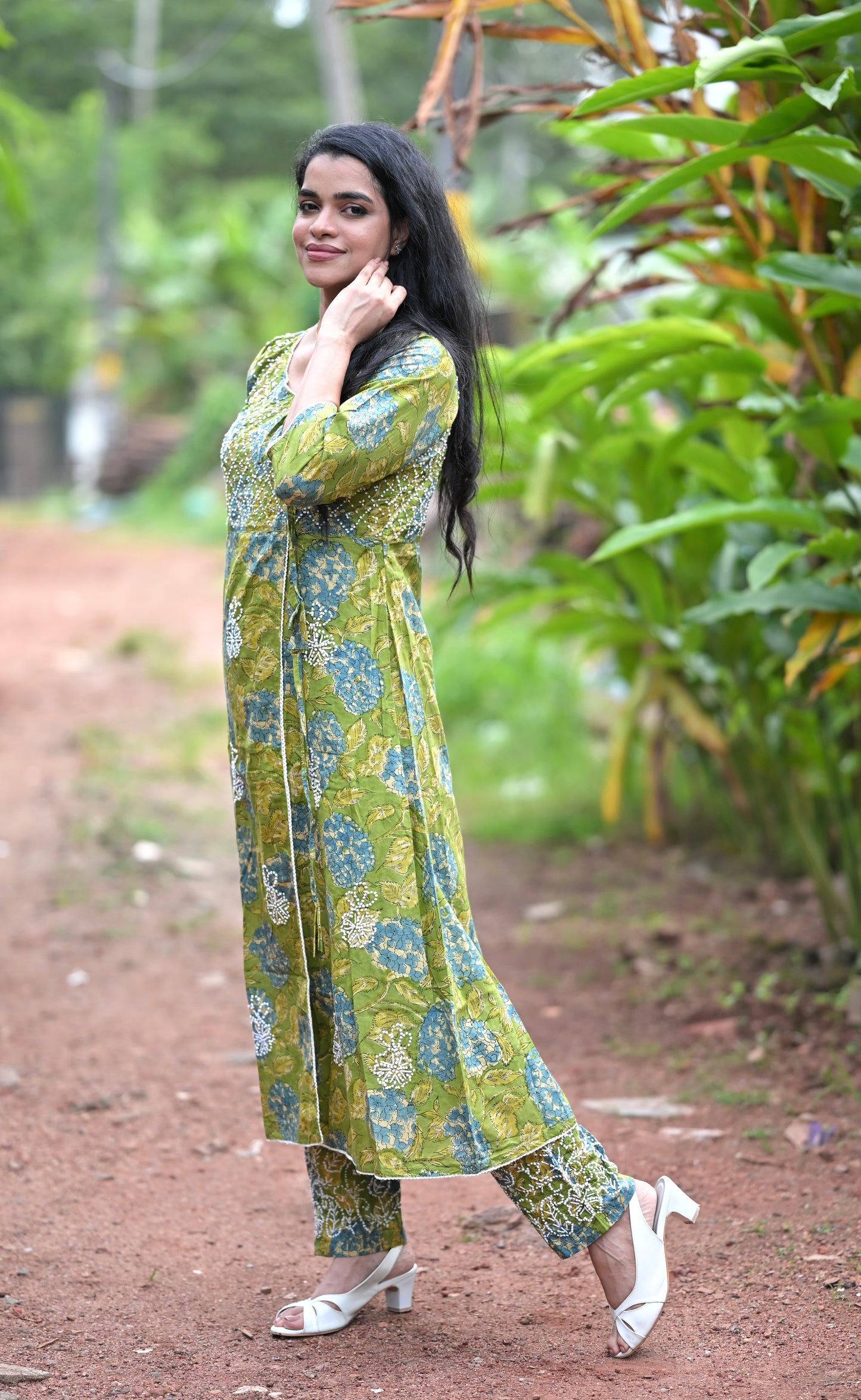 Angrakha Kurti and pant PRE-ORDER - Bluebelle