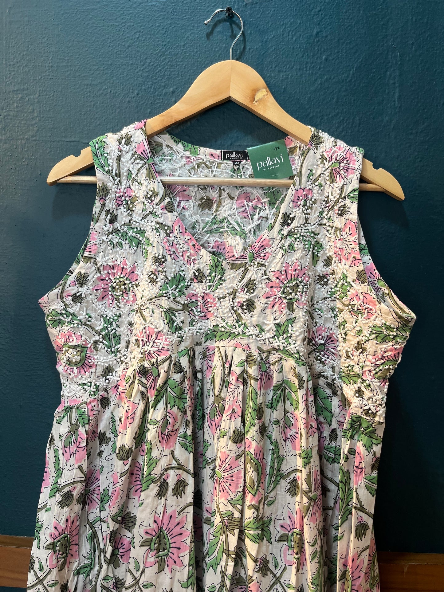 Sleeveless Aliya cut dress (with work on front and back) PRE-ORDER - Elena