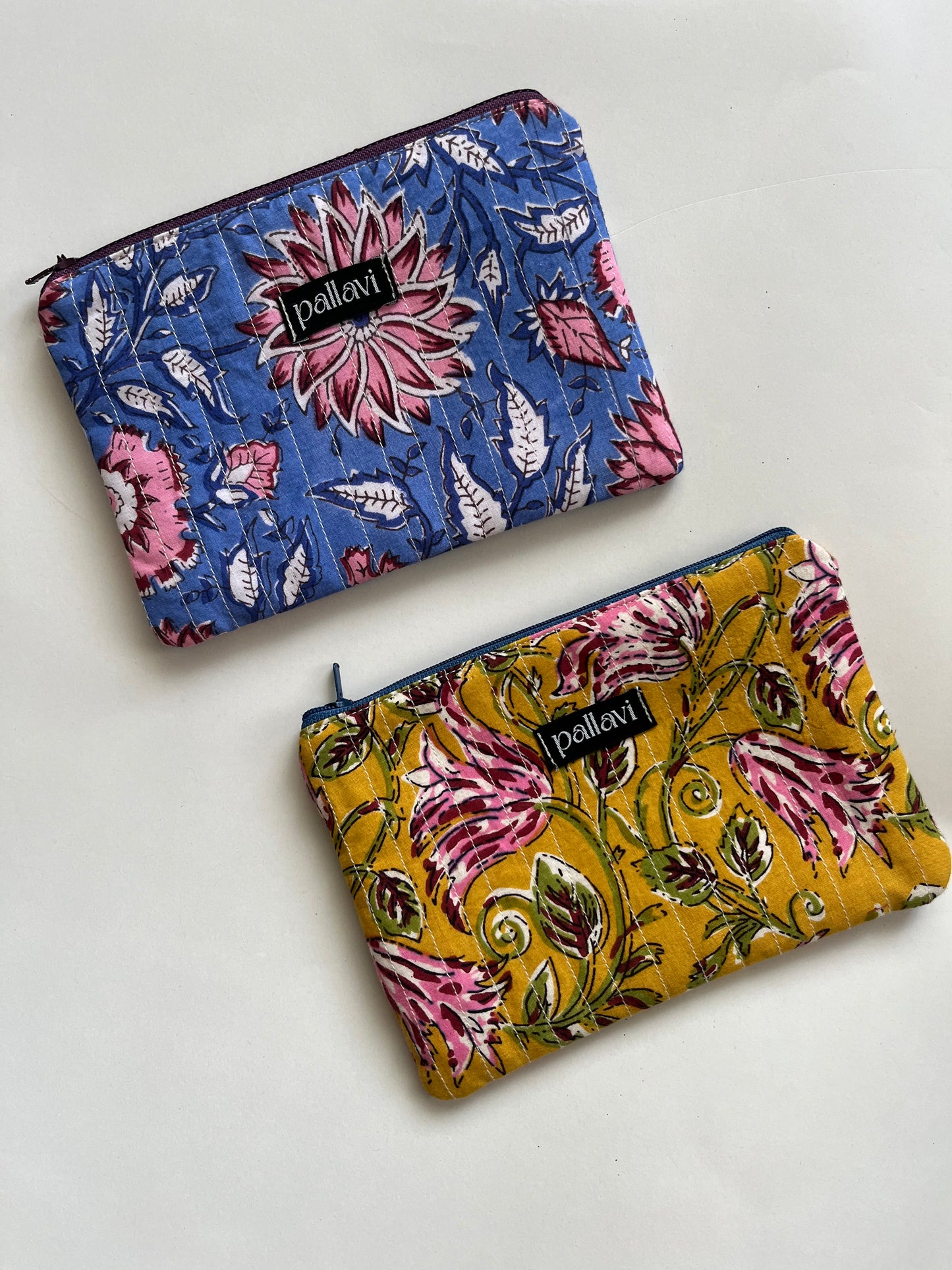 Quilted Zipper Pouch