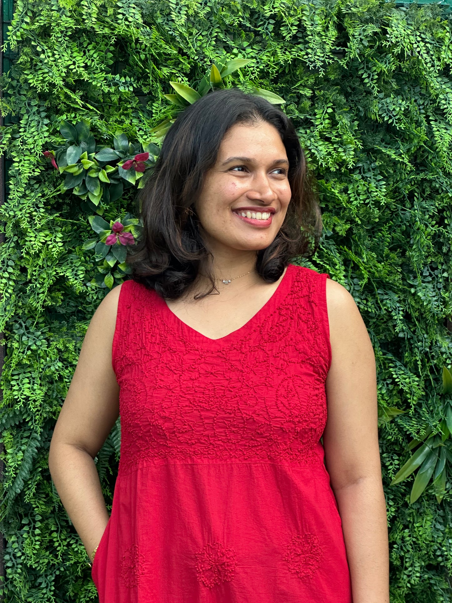 Sleeveless A-LINE Dress PRE-ORDER - Red