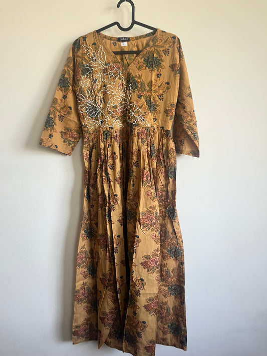Pleated Angrakha dress - Vanya