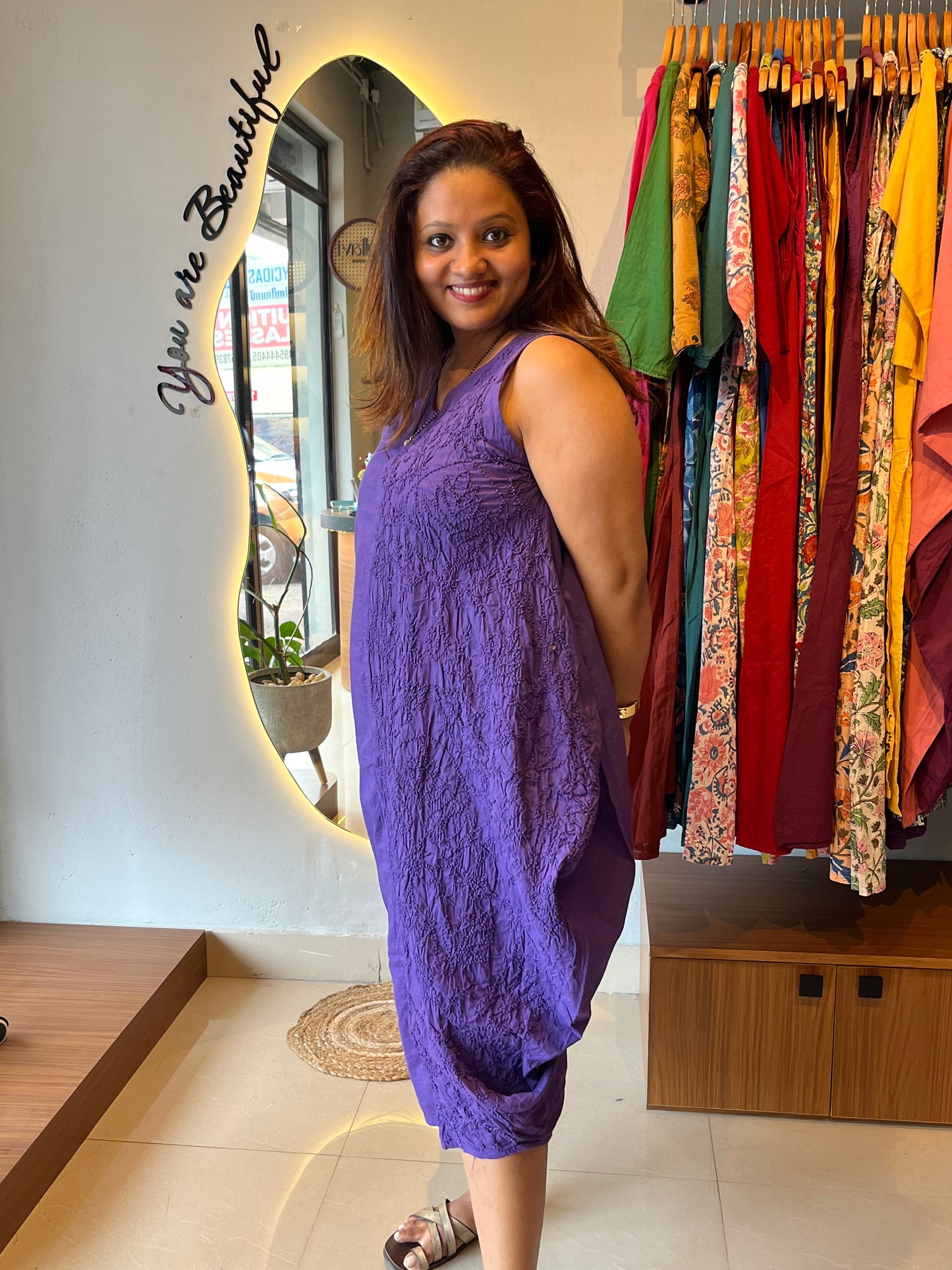 Balloon dress - Indigo