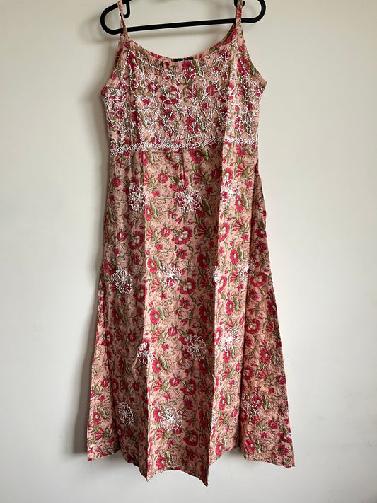 Sleeveless A-line Dress -Mili