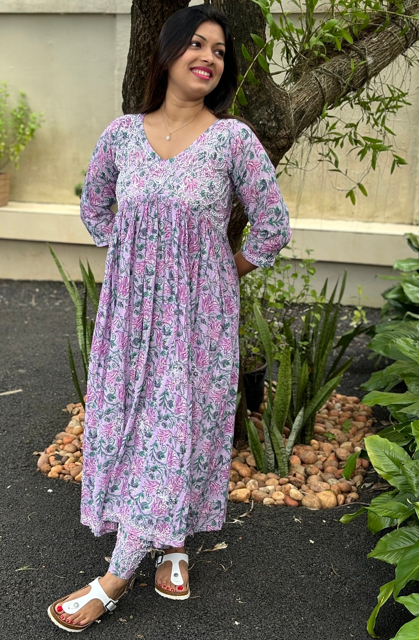 Aliya cut dress and pant PRE-ORDER - Lavender Smera