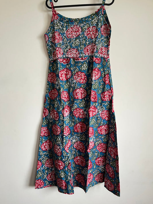 Sleeveless A-line Dress -Pinkbelle
