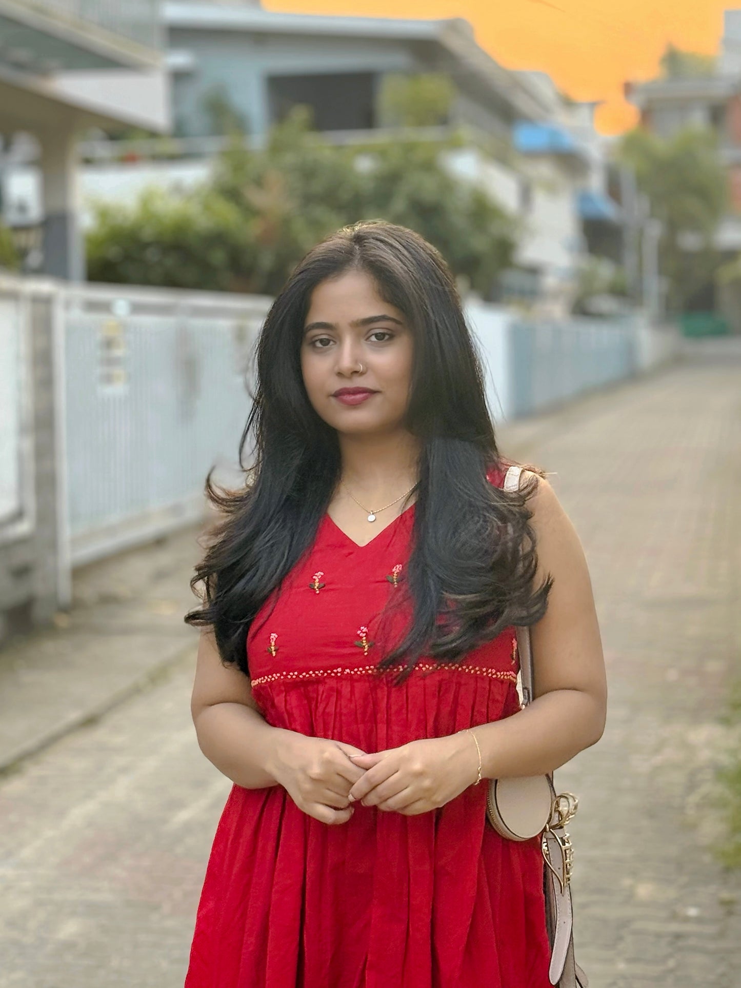 Blush and Bloom  Dress  PRE-ORDER - Red