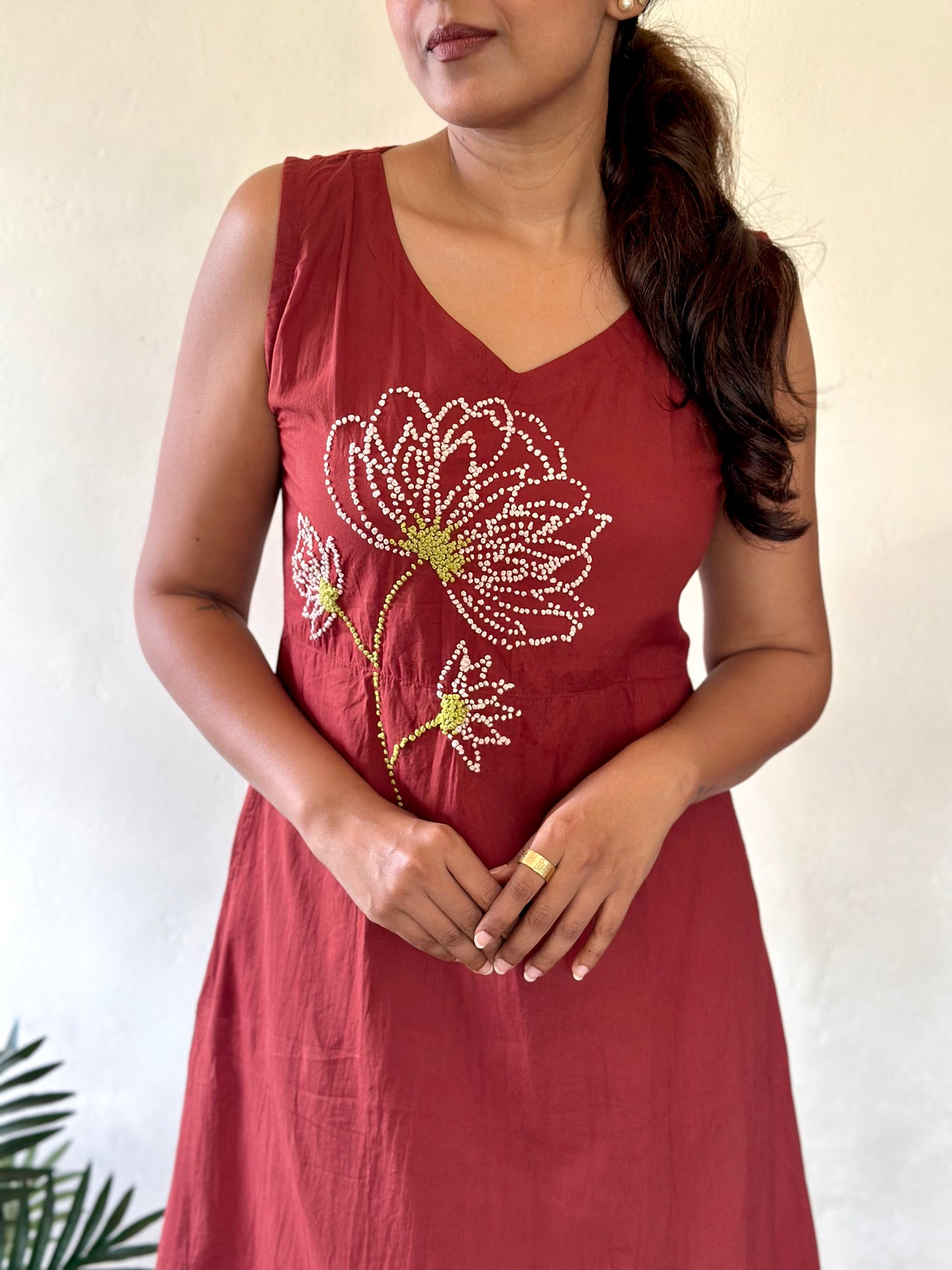 Glow Dress - Cinnamon brown