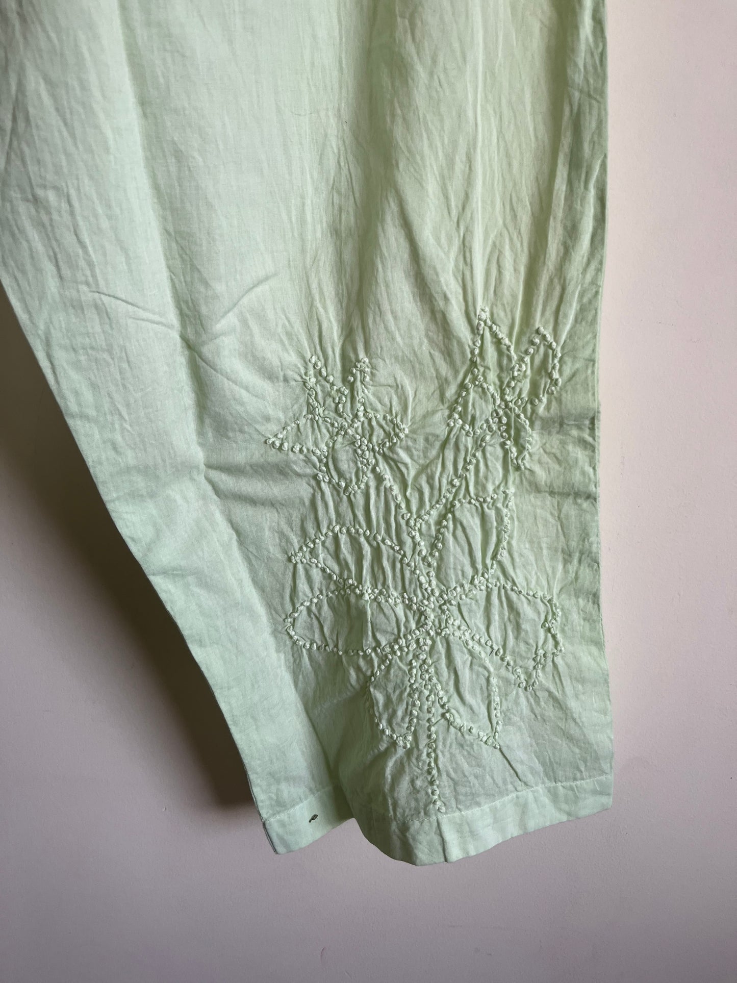 Kaftan top and pant - Powder Green