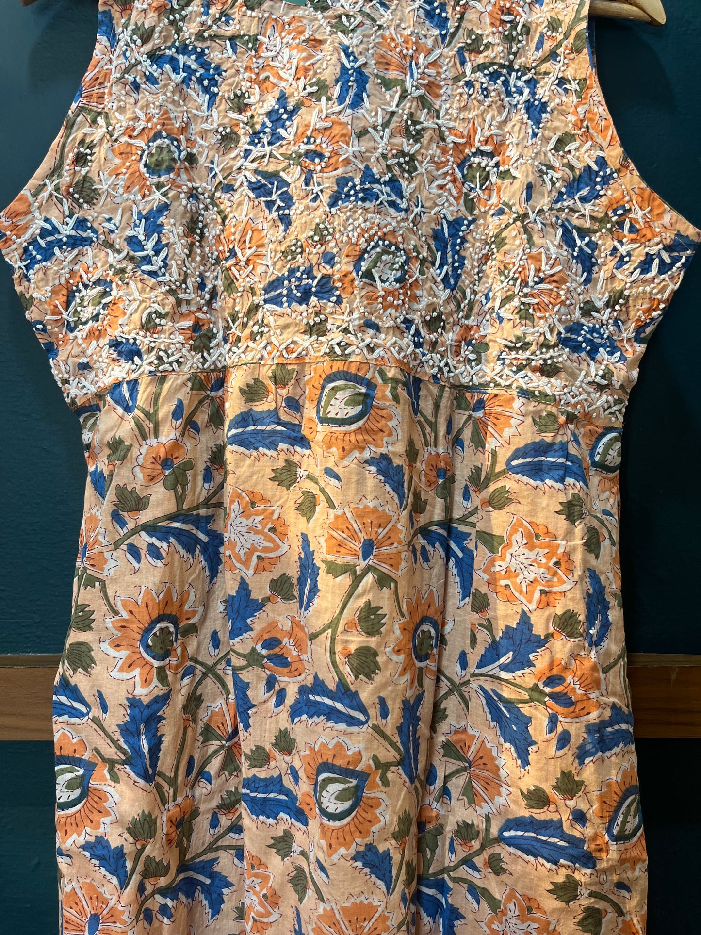 Sleeveless Aliya cut dress (with work on front and back) PRE-ORDER - Rhea
