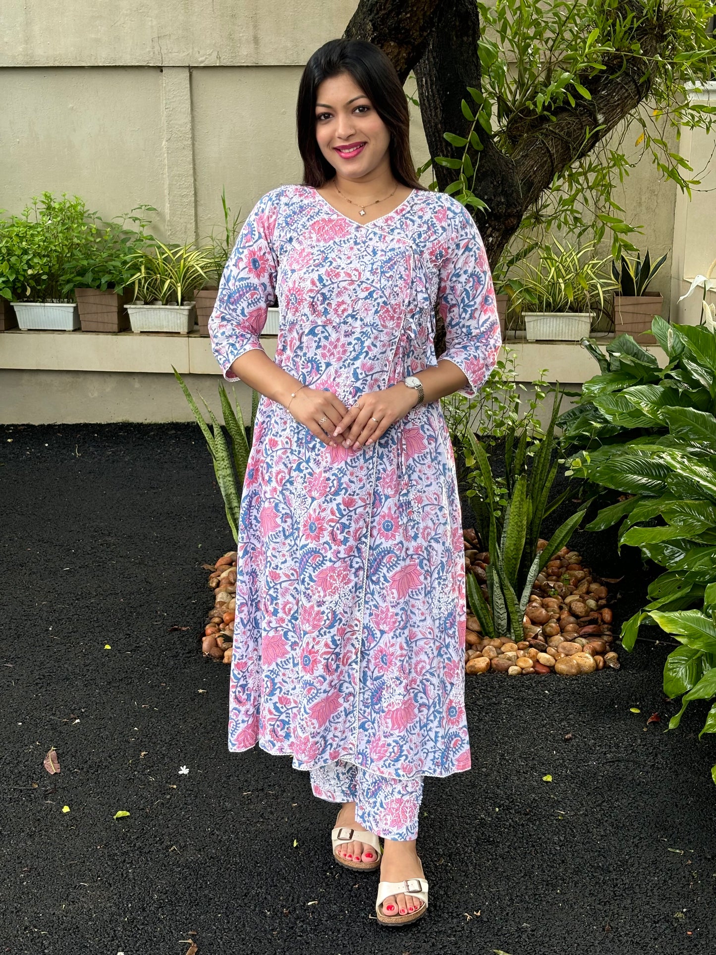 Angrakha Kurti and pant PRE-ORDER - Varnika