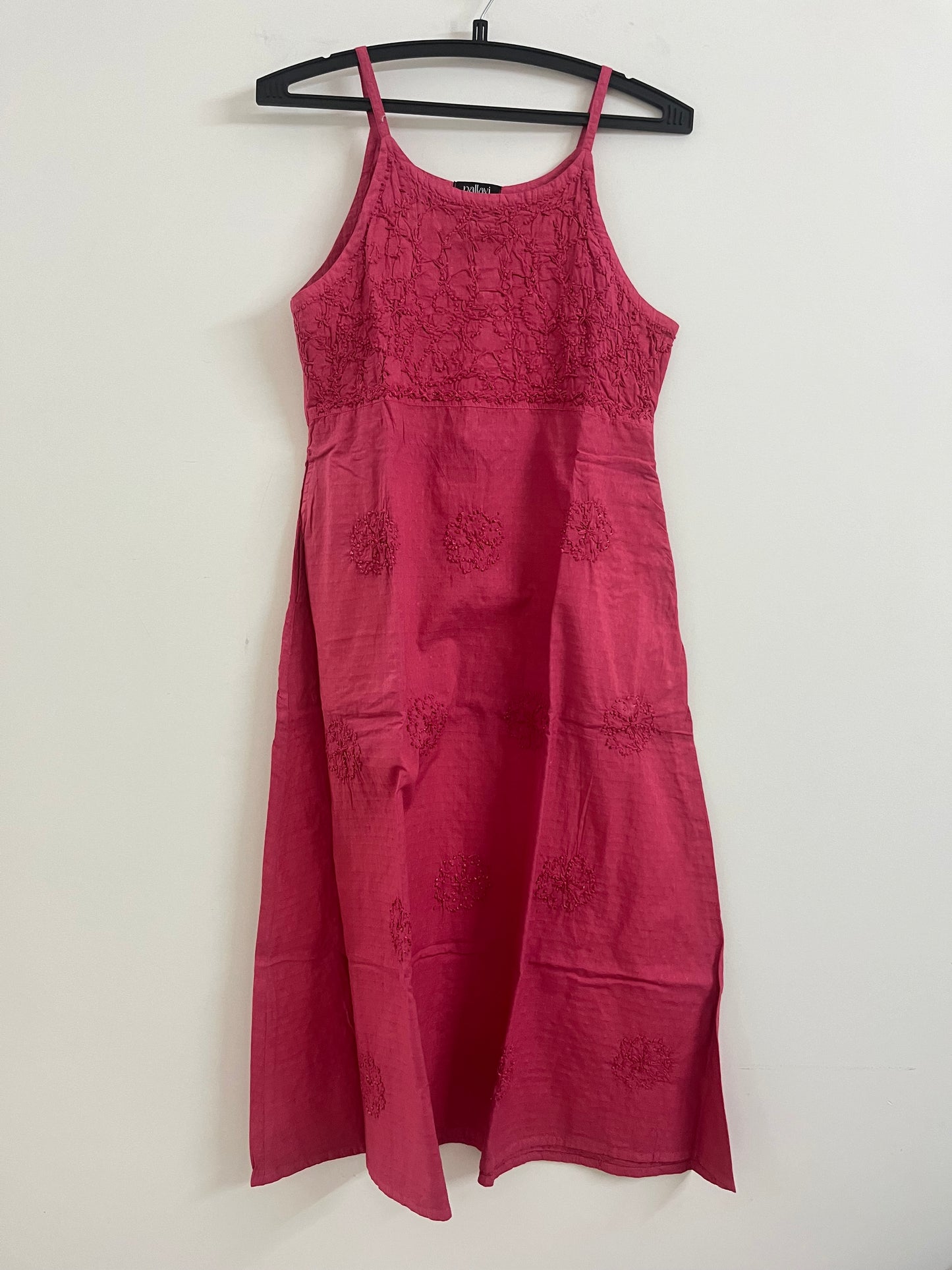 Sleeveless A-line Dress - Pink