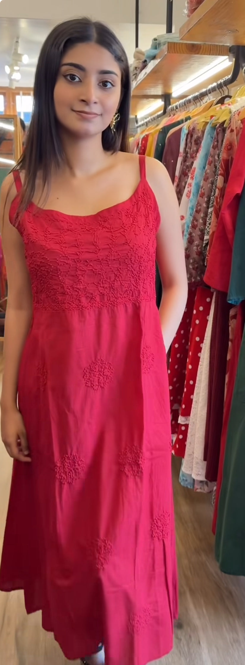 Sleeveless A-line Dress PRE-ORDER - Red