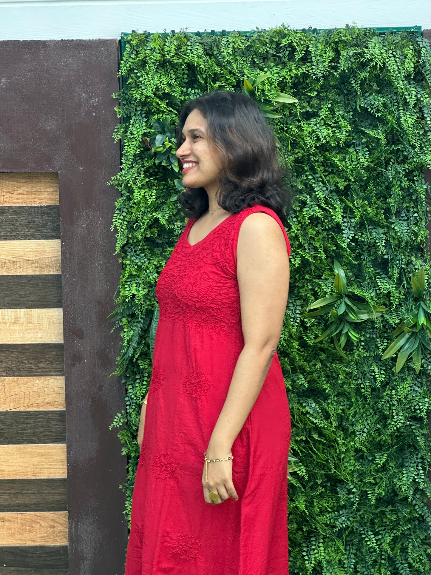 Sleeveless A-LINE Dress PRE-ORDER - Red