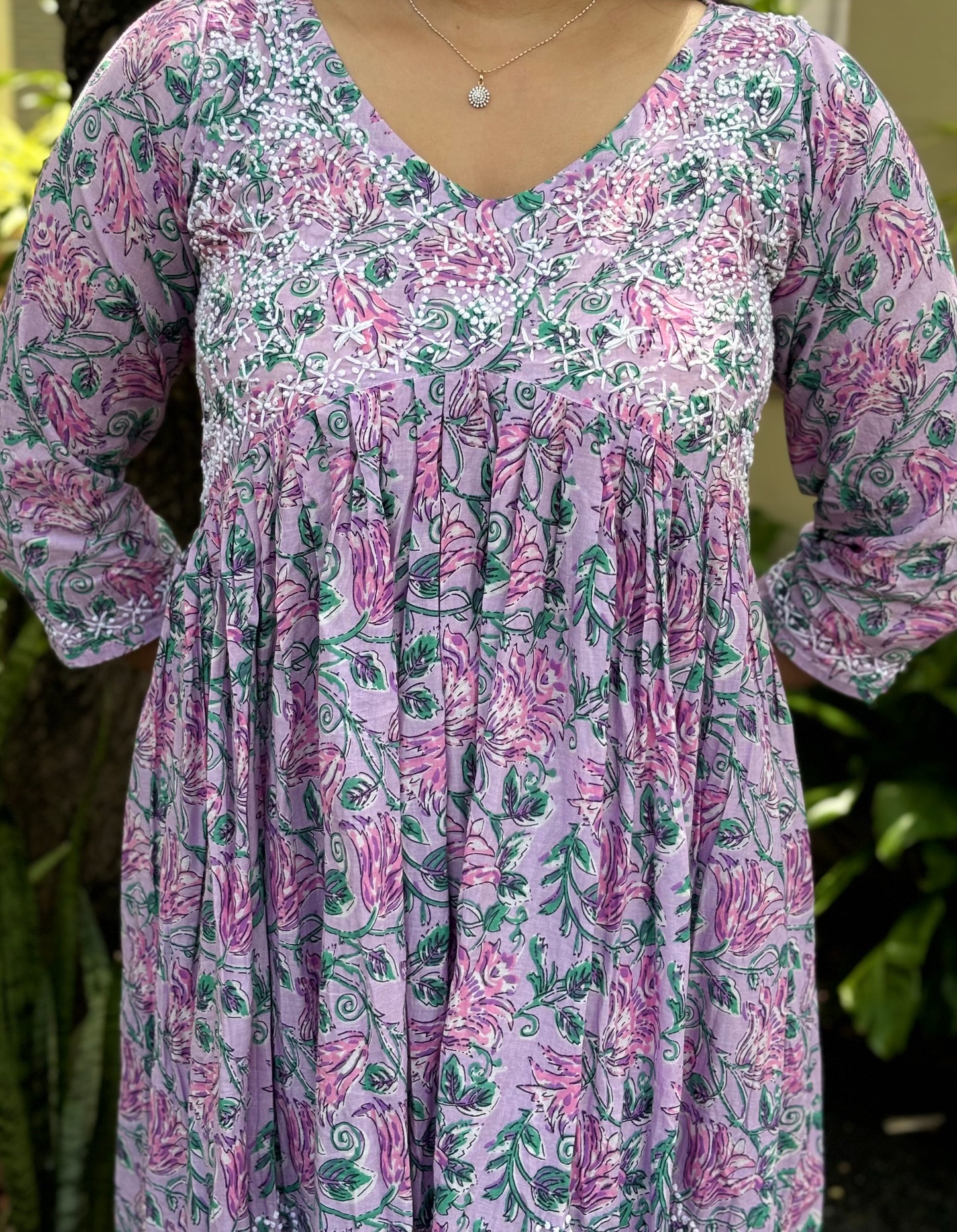 Aliya cut dress and pant PRE-ORDER - Lavender Smera