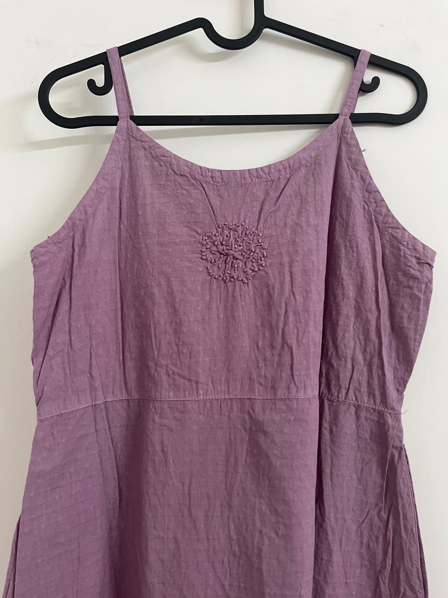 Sleeveless A-line Dress - Pale Lavender