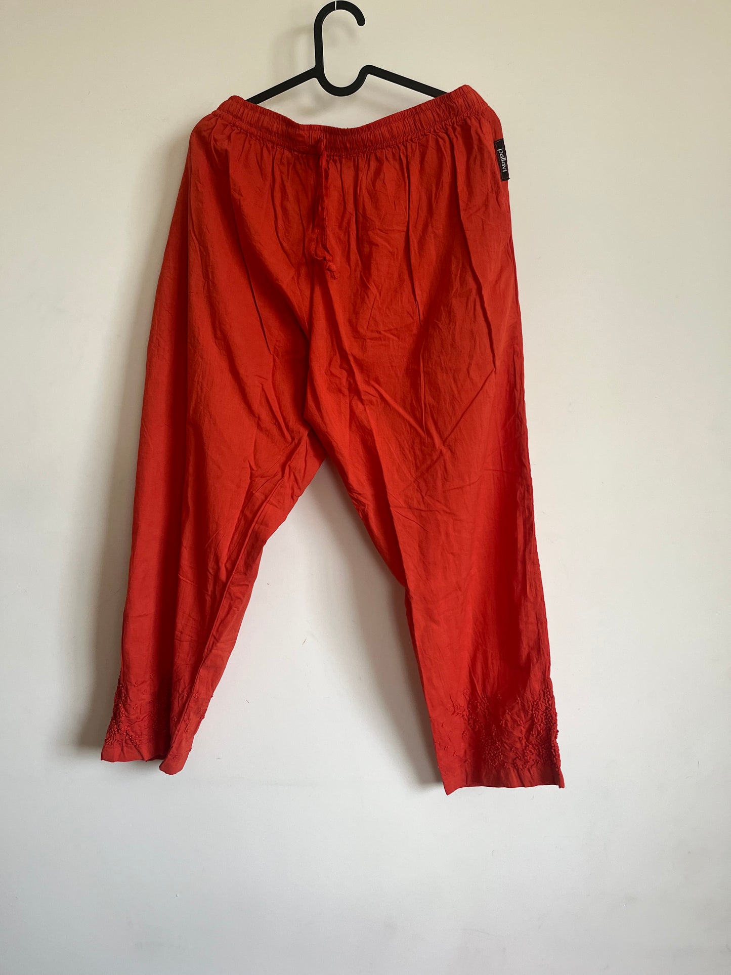 Straight Kurti and pant (Sleeveless) - Dark Rust Orange