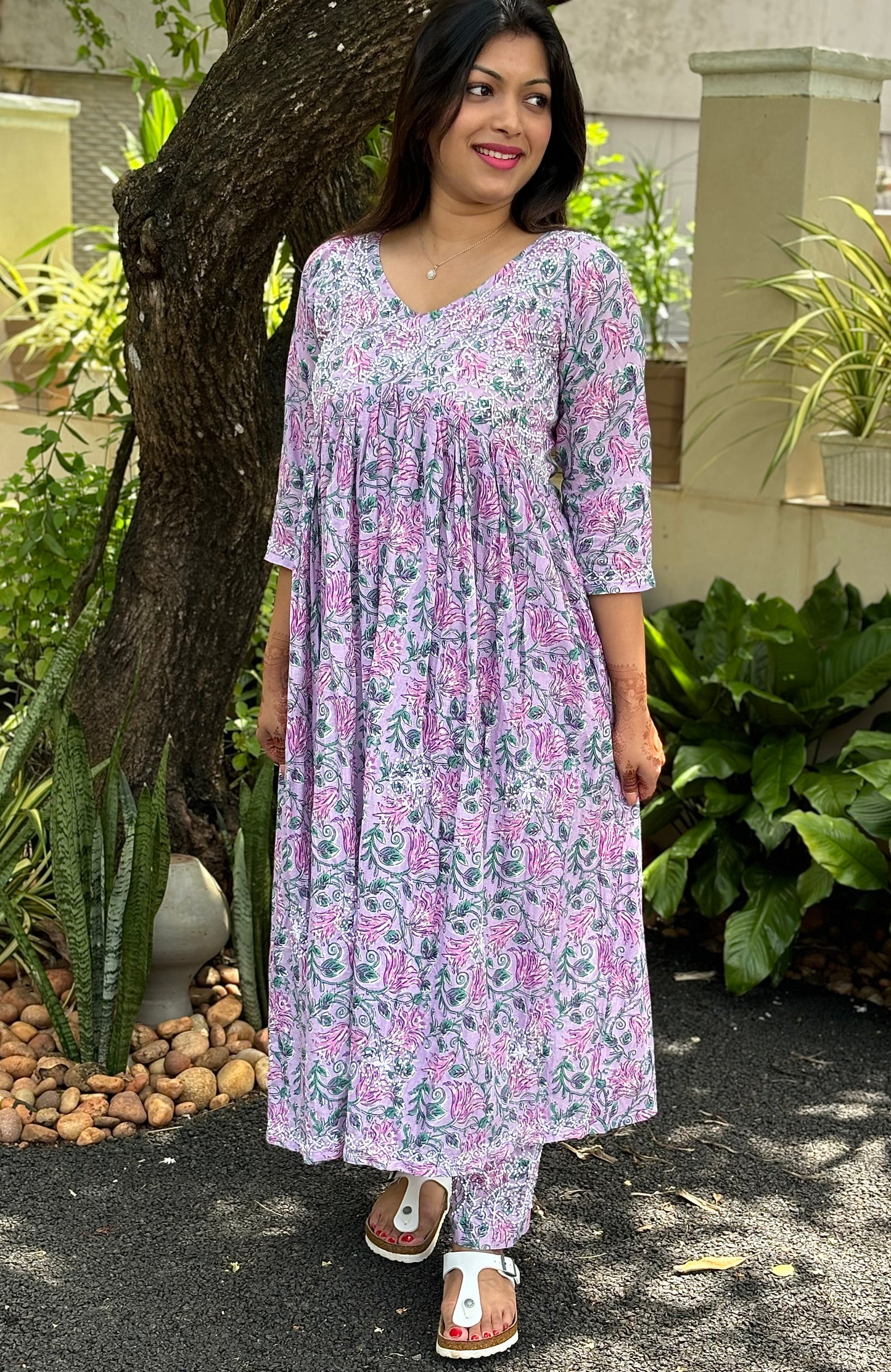 Aliya Cut Dress PRE-ORDER - Lavender Smera