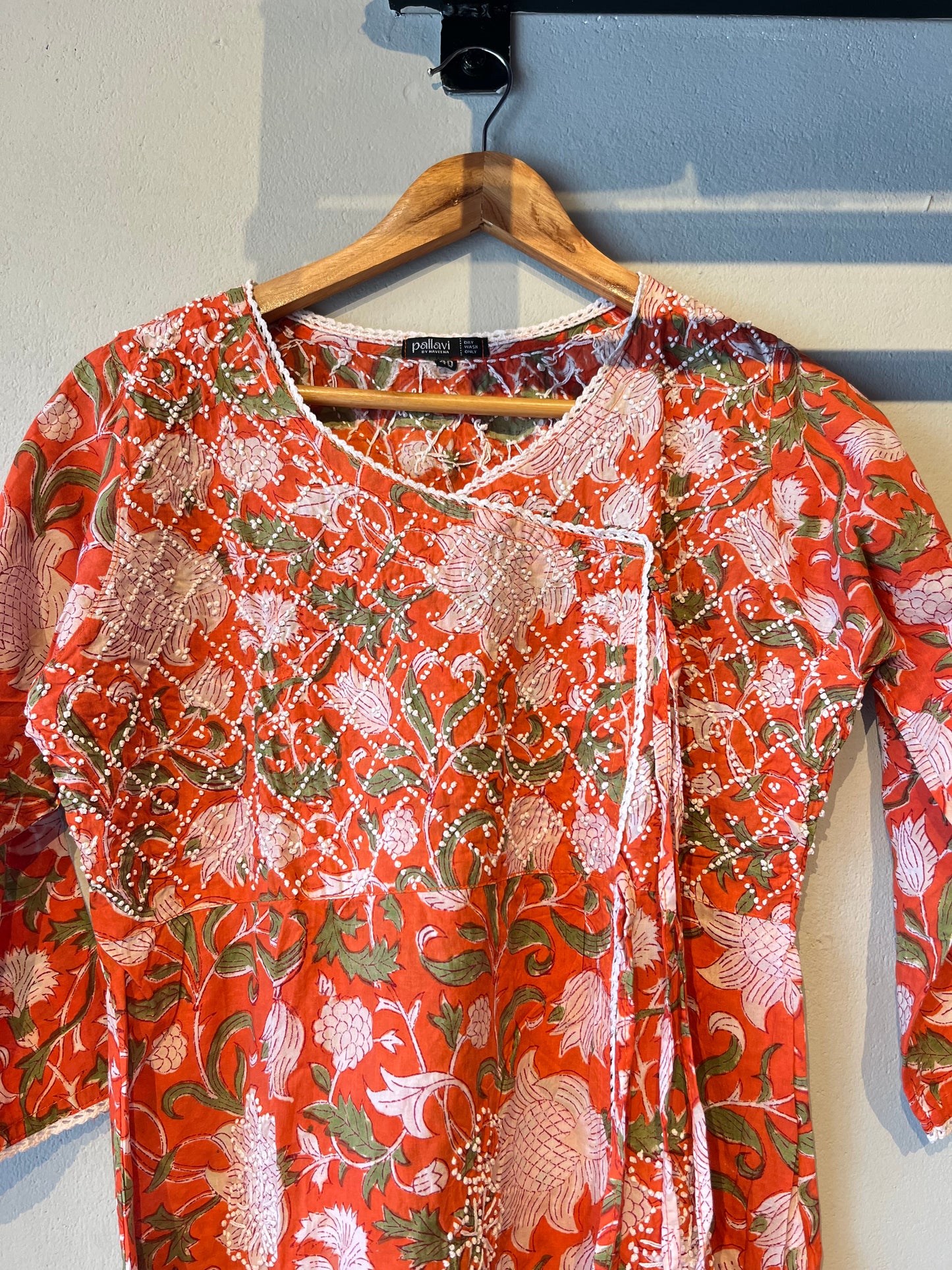 Angrakha - Floral Orange