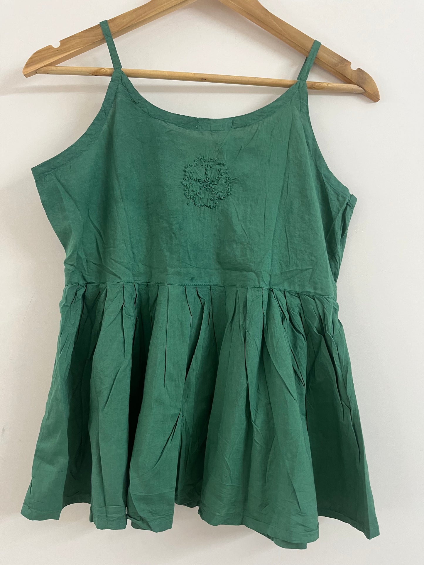 Flared Short Top - Green