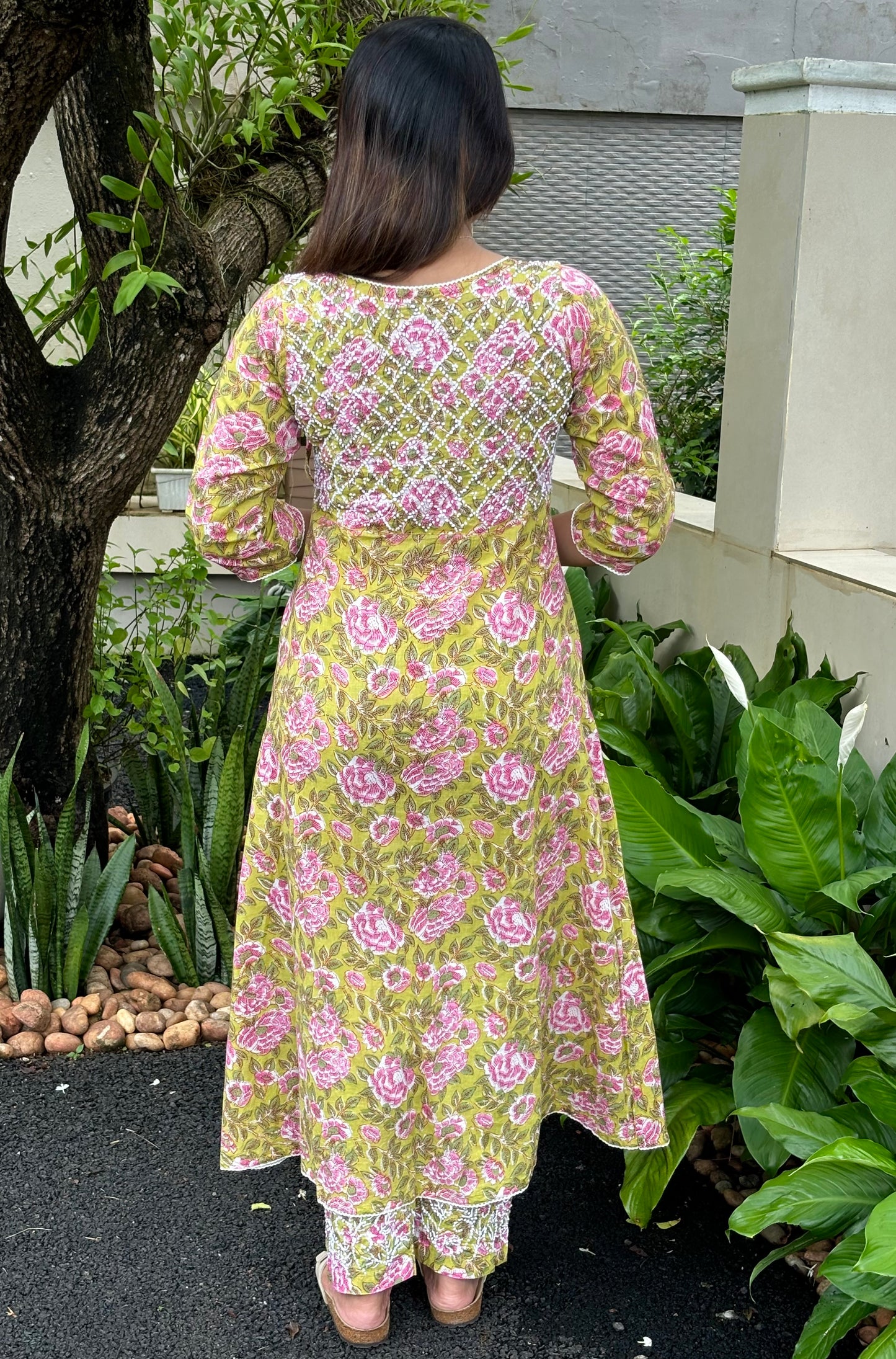 Angrakha Kurti and pant PRE-ORDER - Pinkcurrent