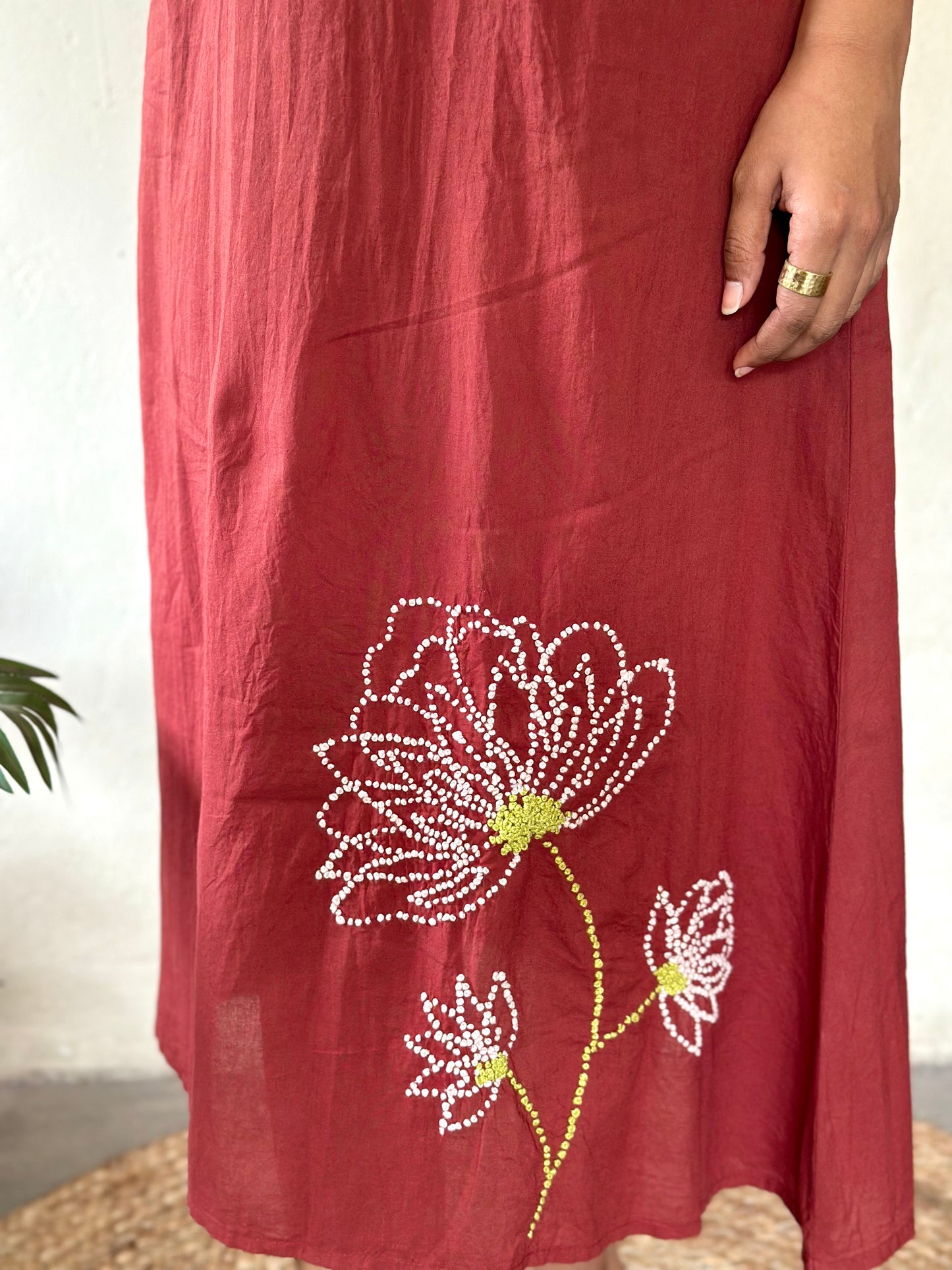 Glow Dress - Cinnamon brown