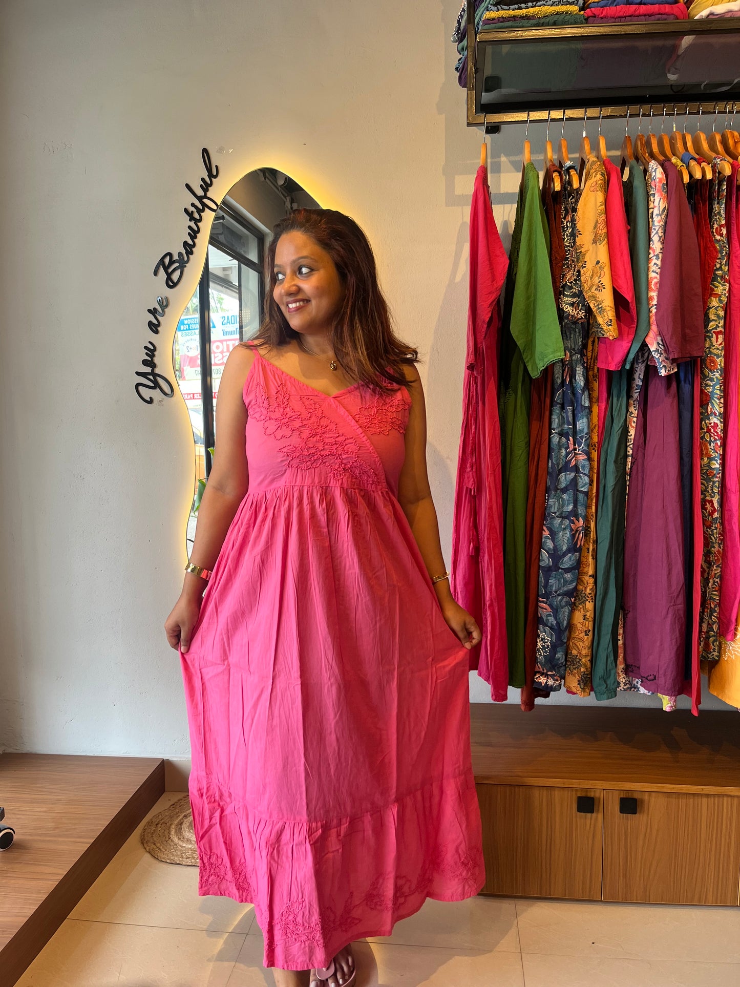 Garden whispers  Dress - Pink
