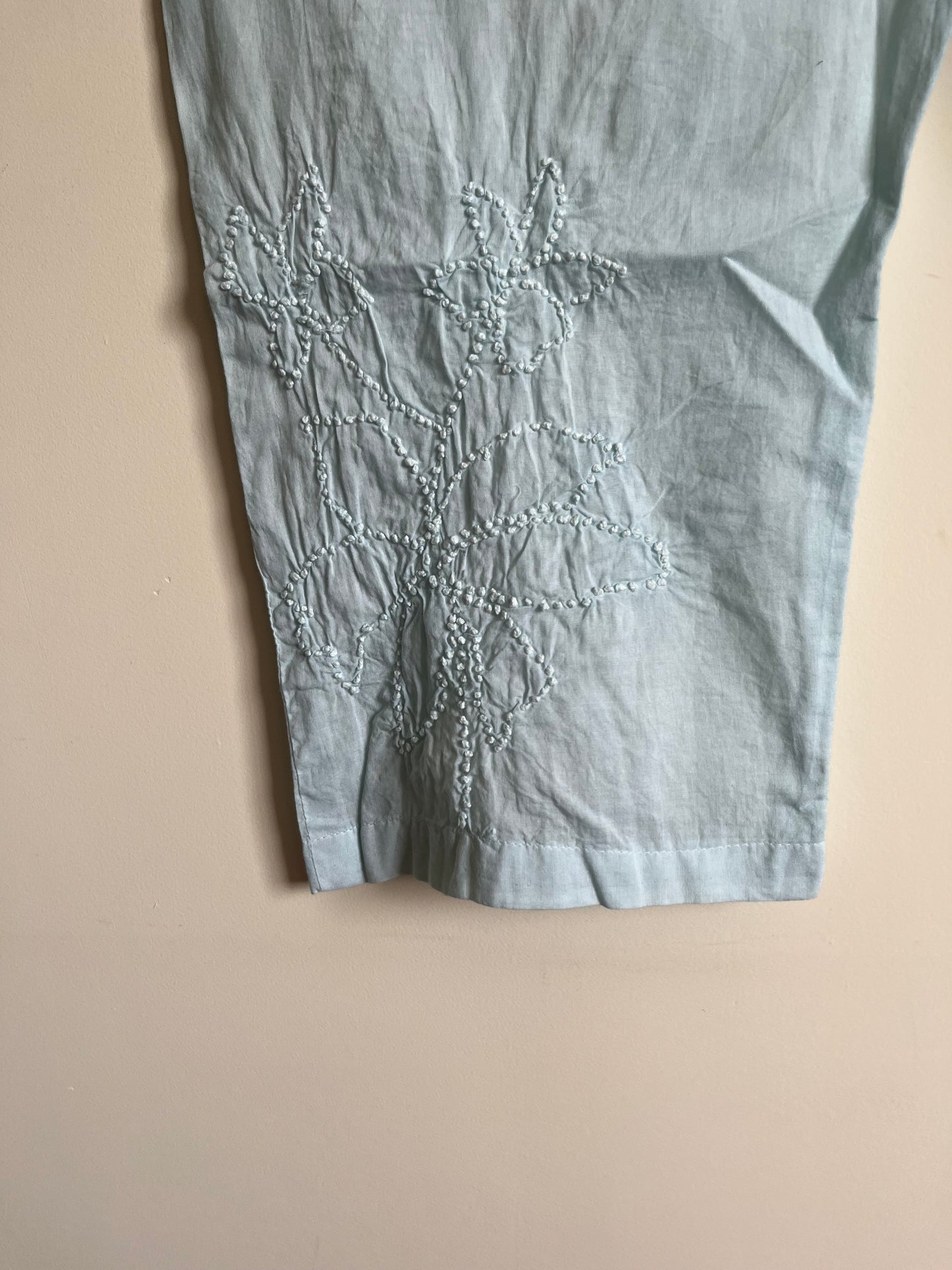 Kaftan top and pant - Powder Blue