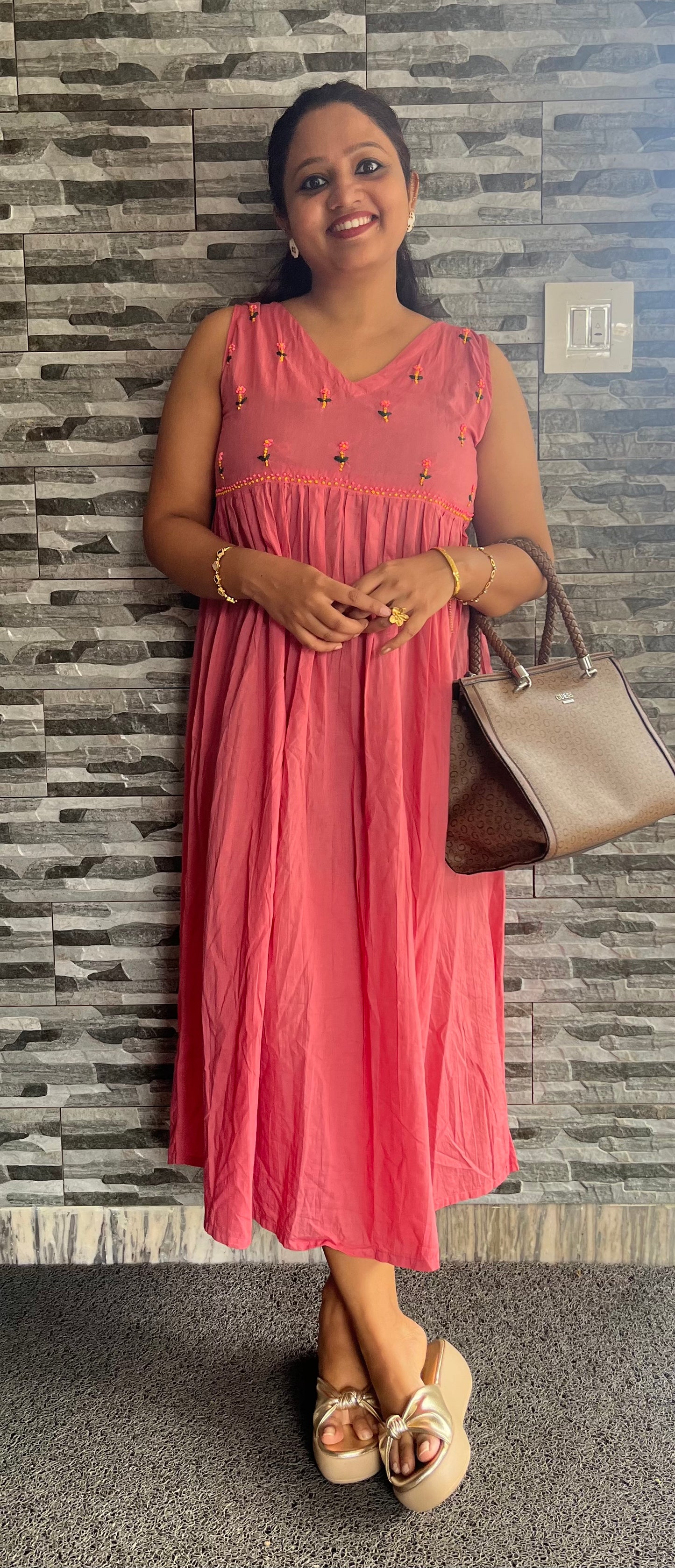 Blush and Bloom  Dress PRE-ORDER - Nude Pink