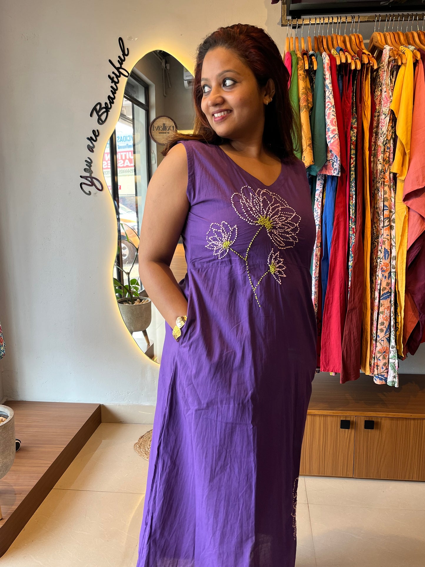 Glow dress - Indigo