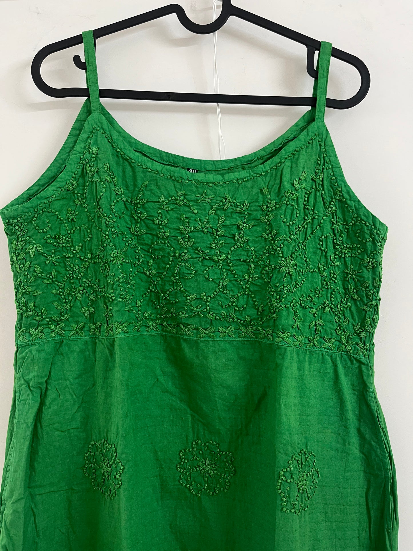 Sleeveless A-line Dress - Green 3