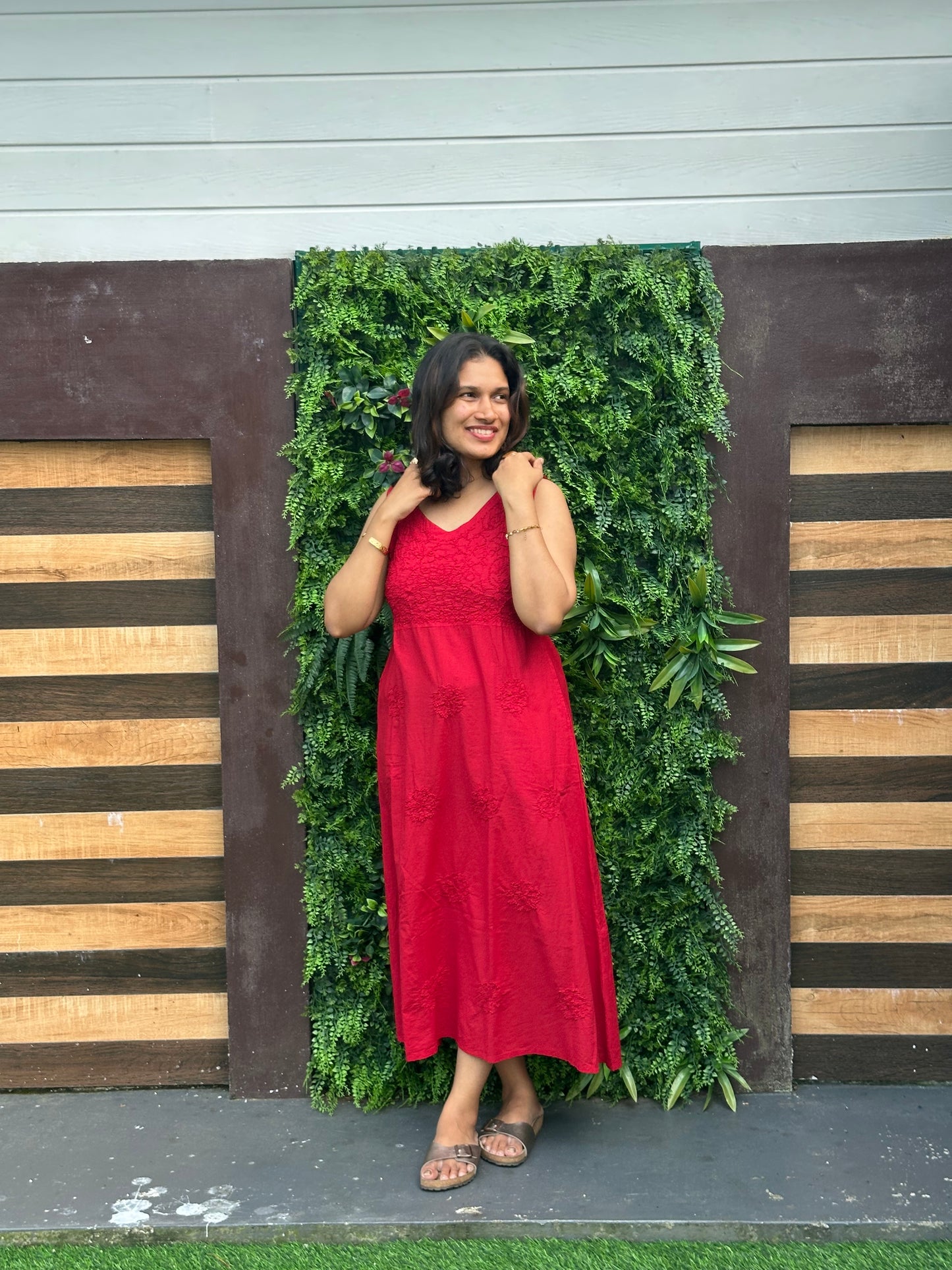 Sleeveless A-LINE Dress PRE-ORDER - Red