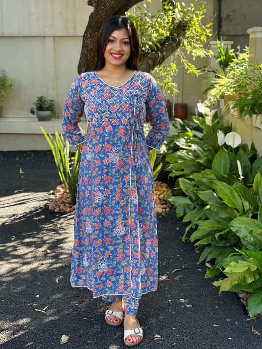 Angrakha Kurti and pant PRE-ORDER - Nia