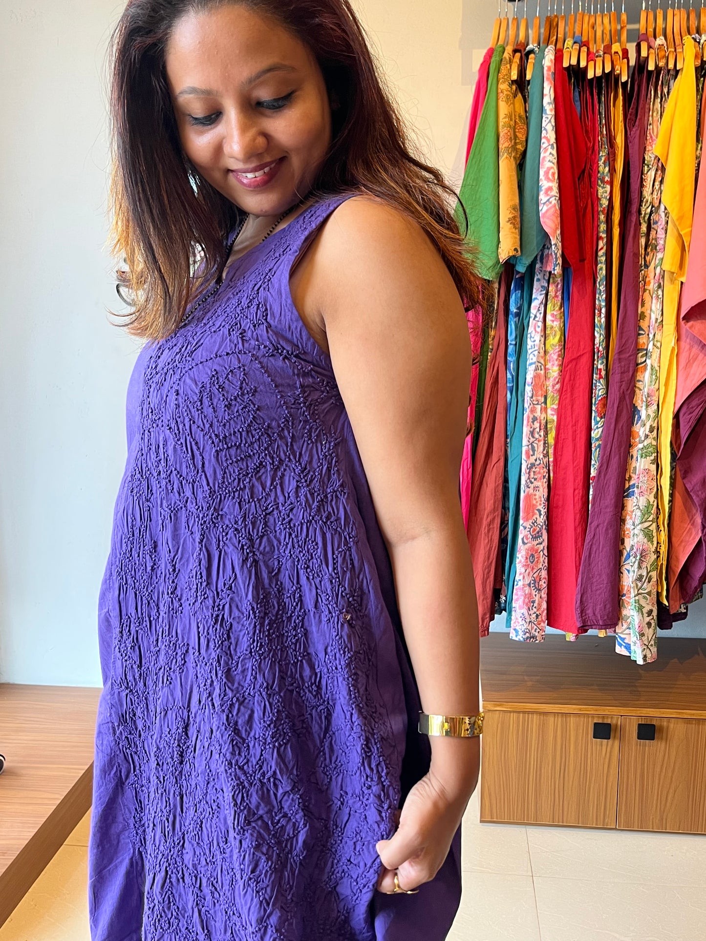 Balloon dress - Indigo