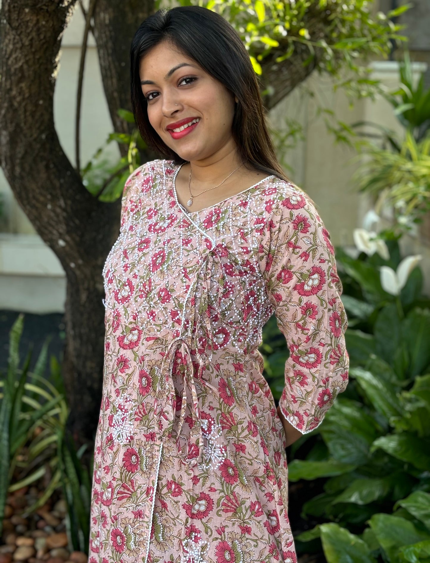 Angrakha Kurti and pant PRE-ORDER - Mili