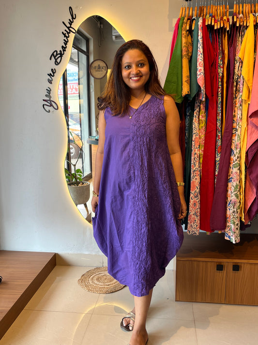 Balloon dress - Indigo
