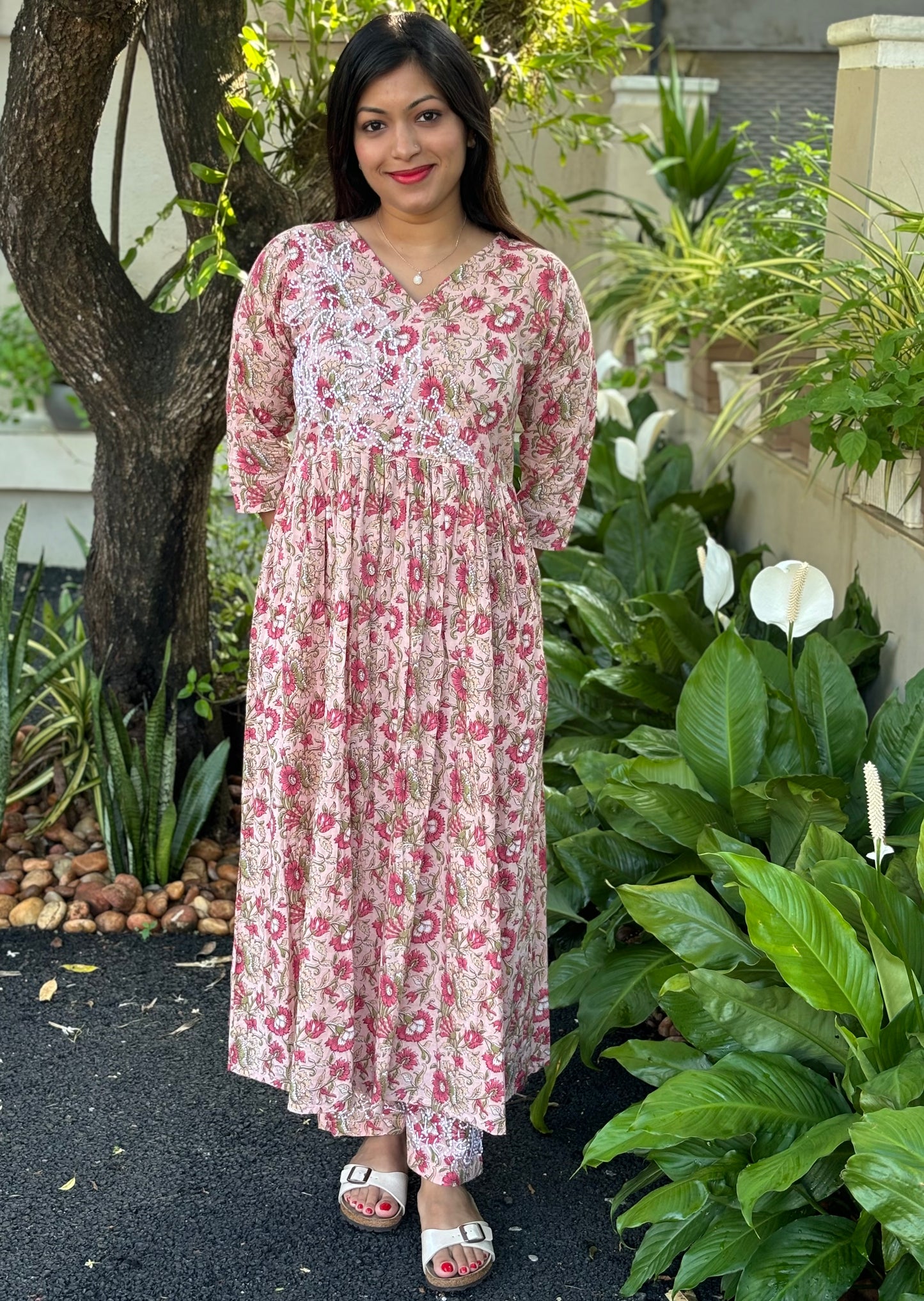 Pleated Angrakha set PRE-ORDER - Mili