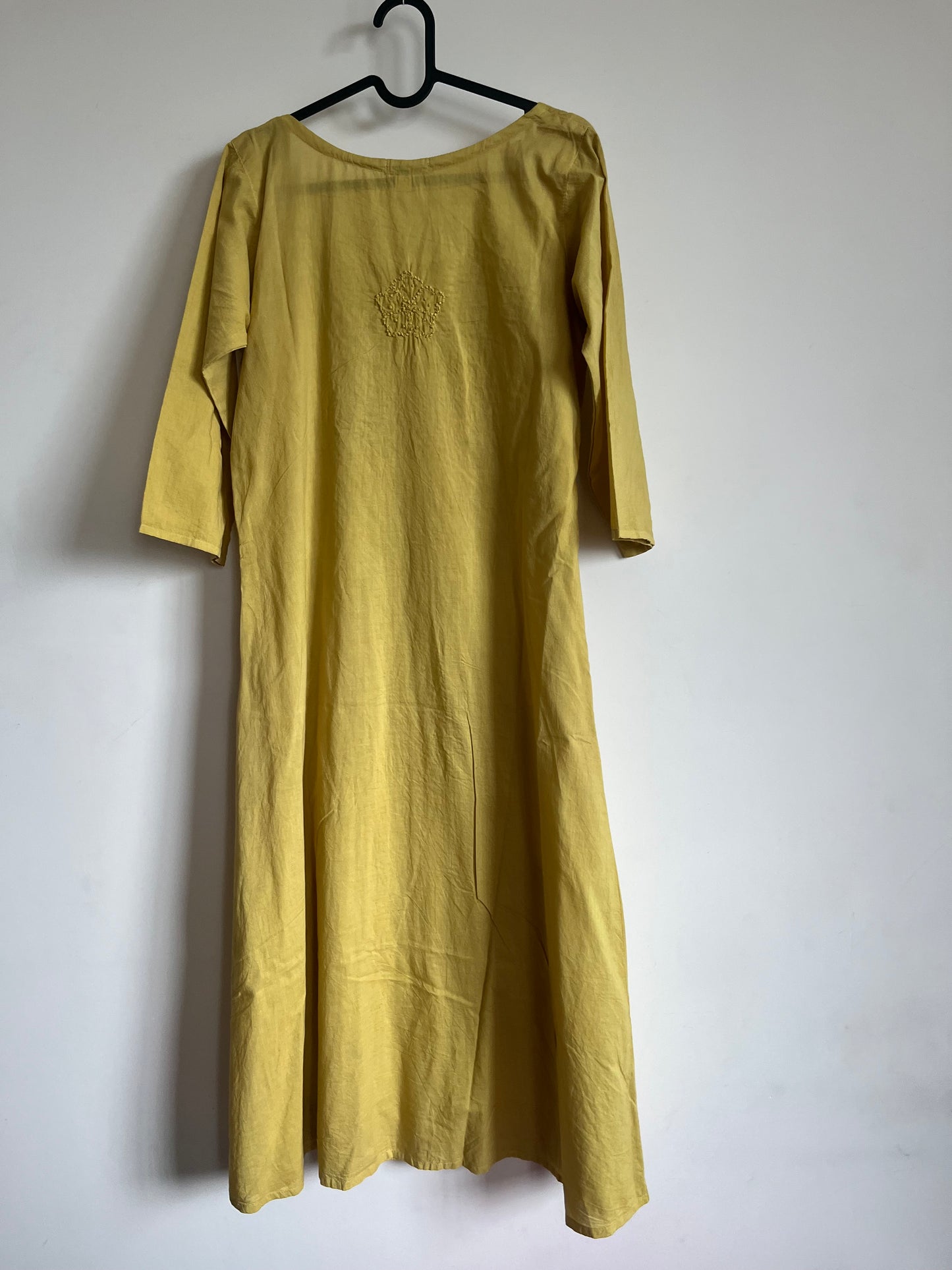 Pleated dress - Lime Yellow