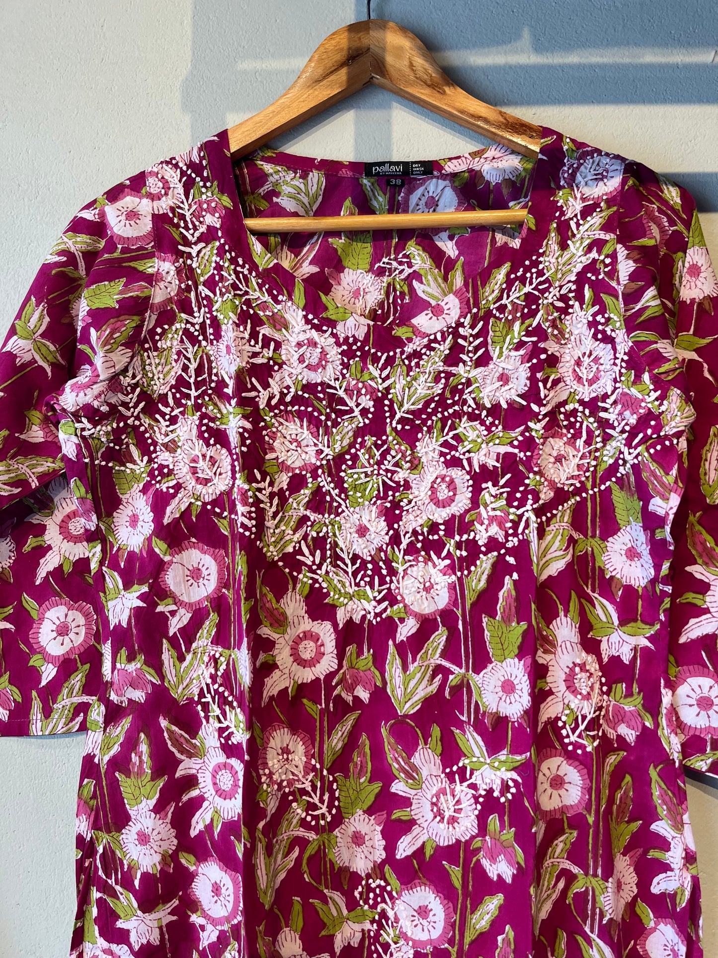 Straight Kurti - Purple vega