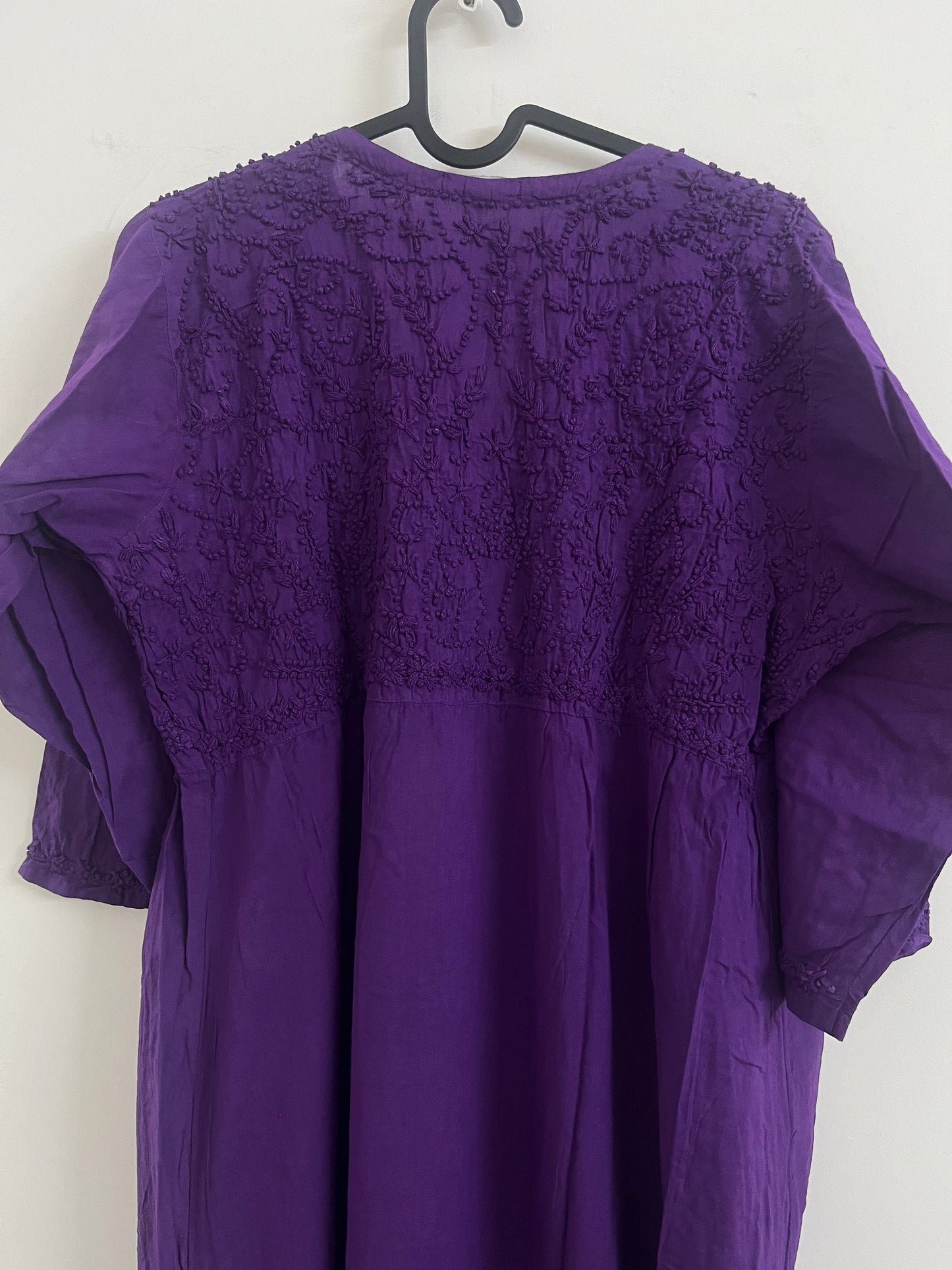 Aliya Cut Kurti/Dress -Purple (with work on front and back)