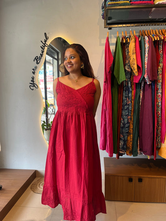 Garden whispers  Dress - Red