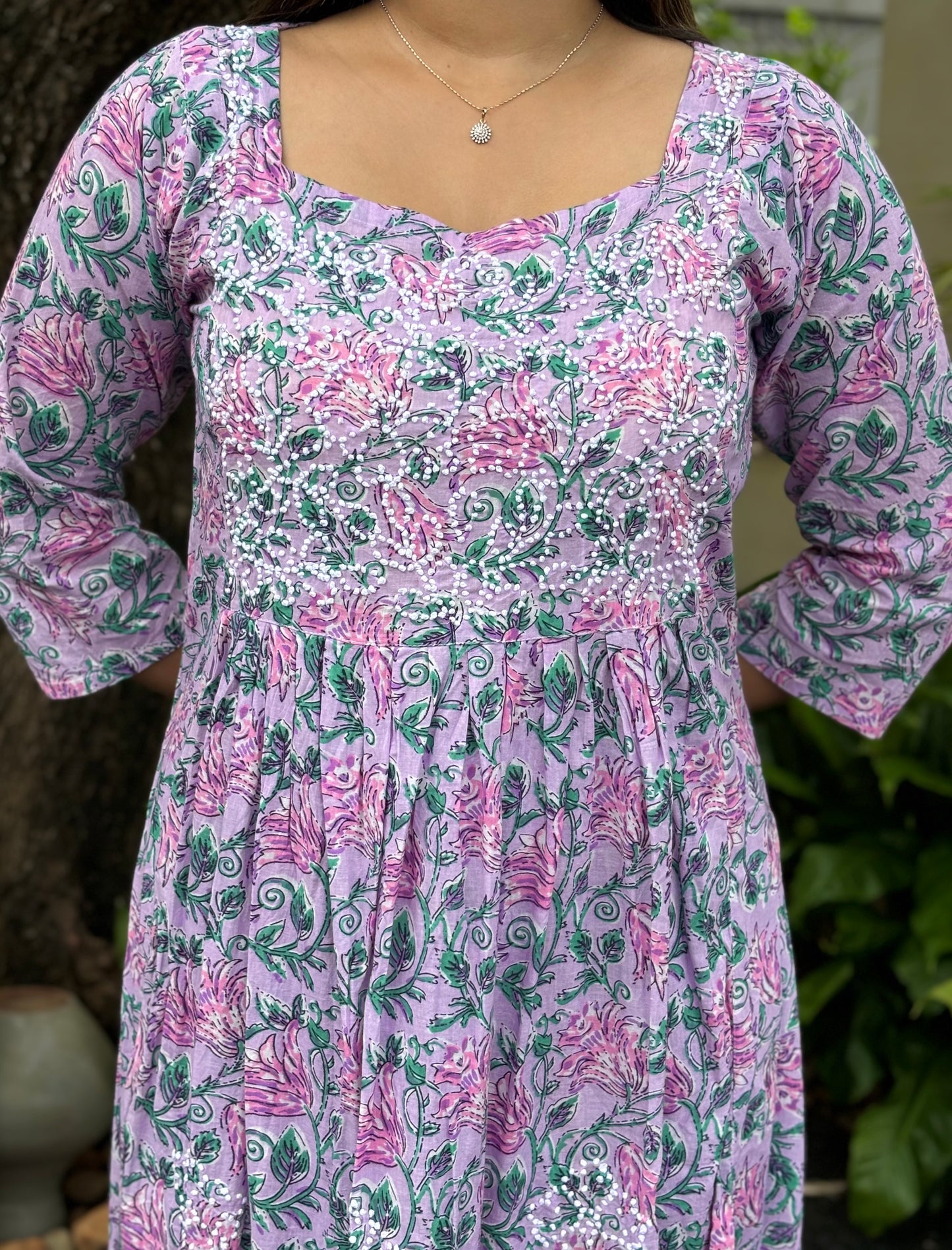 Pleated Dress PRE-ORDER - Lavender Smera