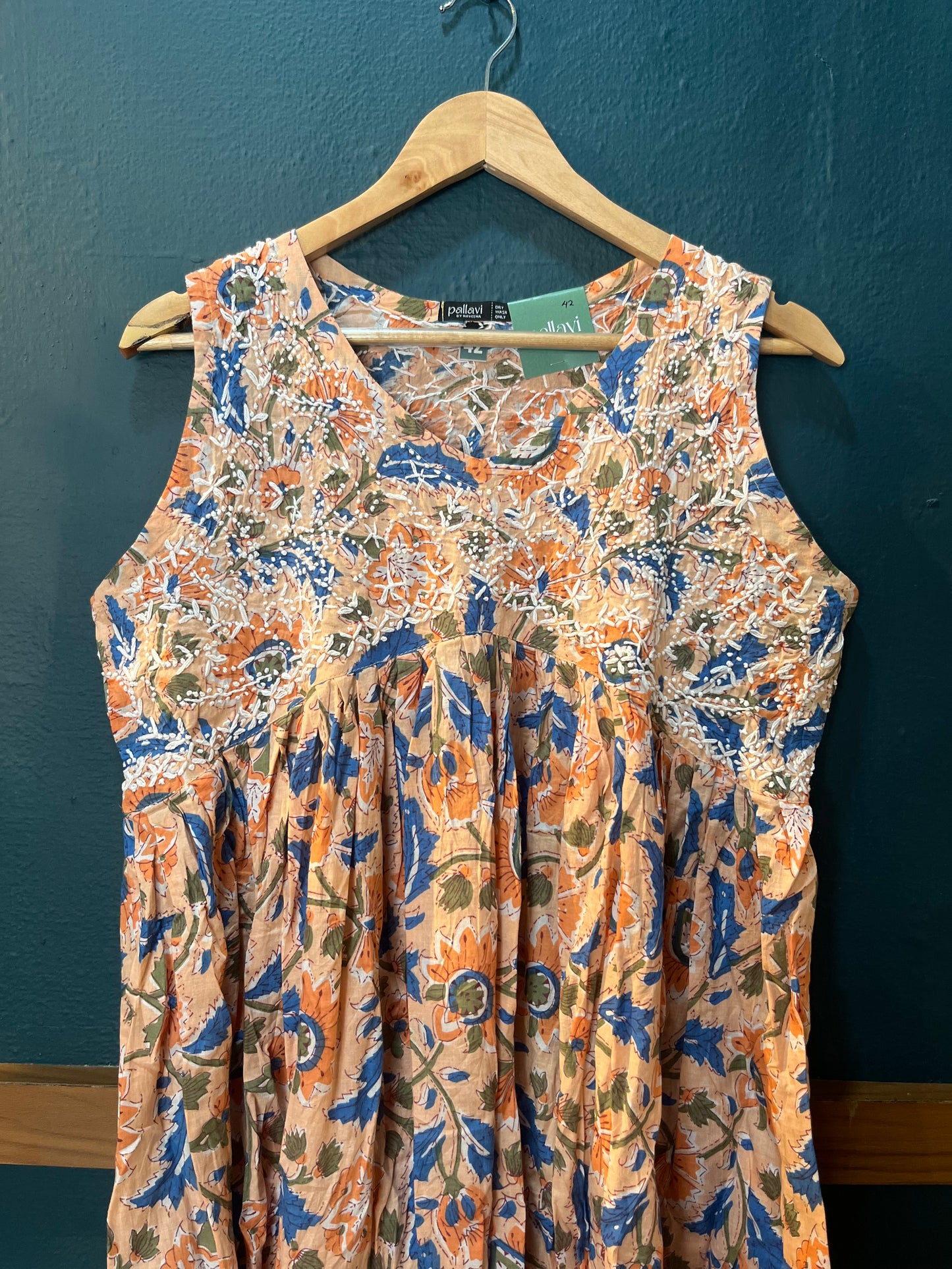 Sleeveless Aliya cut dress (with work on front and back) PRE-ORDER - Rhea